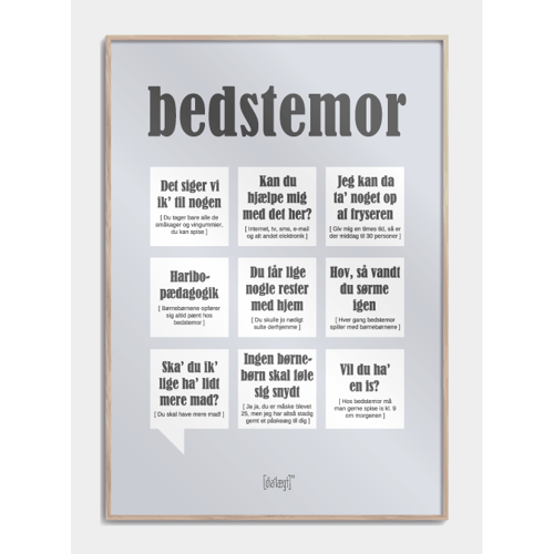 DialÆgt Plakat Bedstemor - Plakater