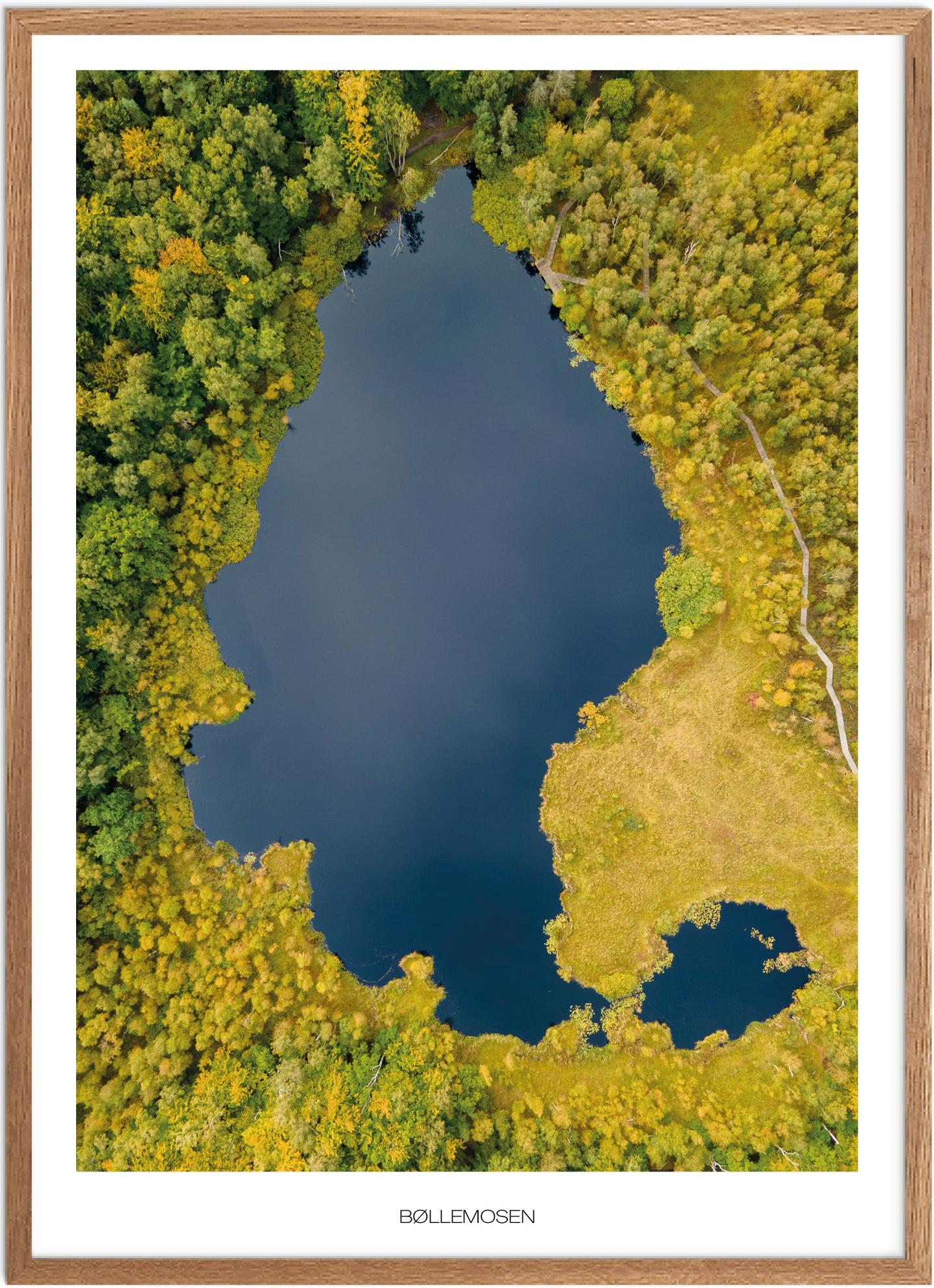 Plakat Bøllemosen Naturplakat Plakater Nordsjælland Plakat Plakatsnedkeren Drone Plakater - Plakatsnedkeren Plakater