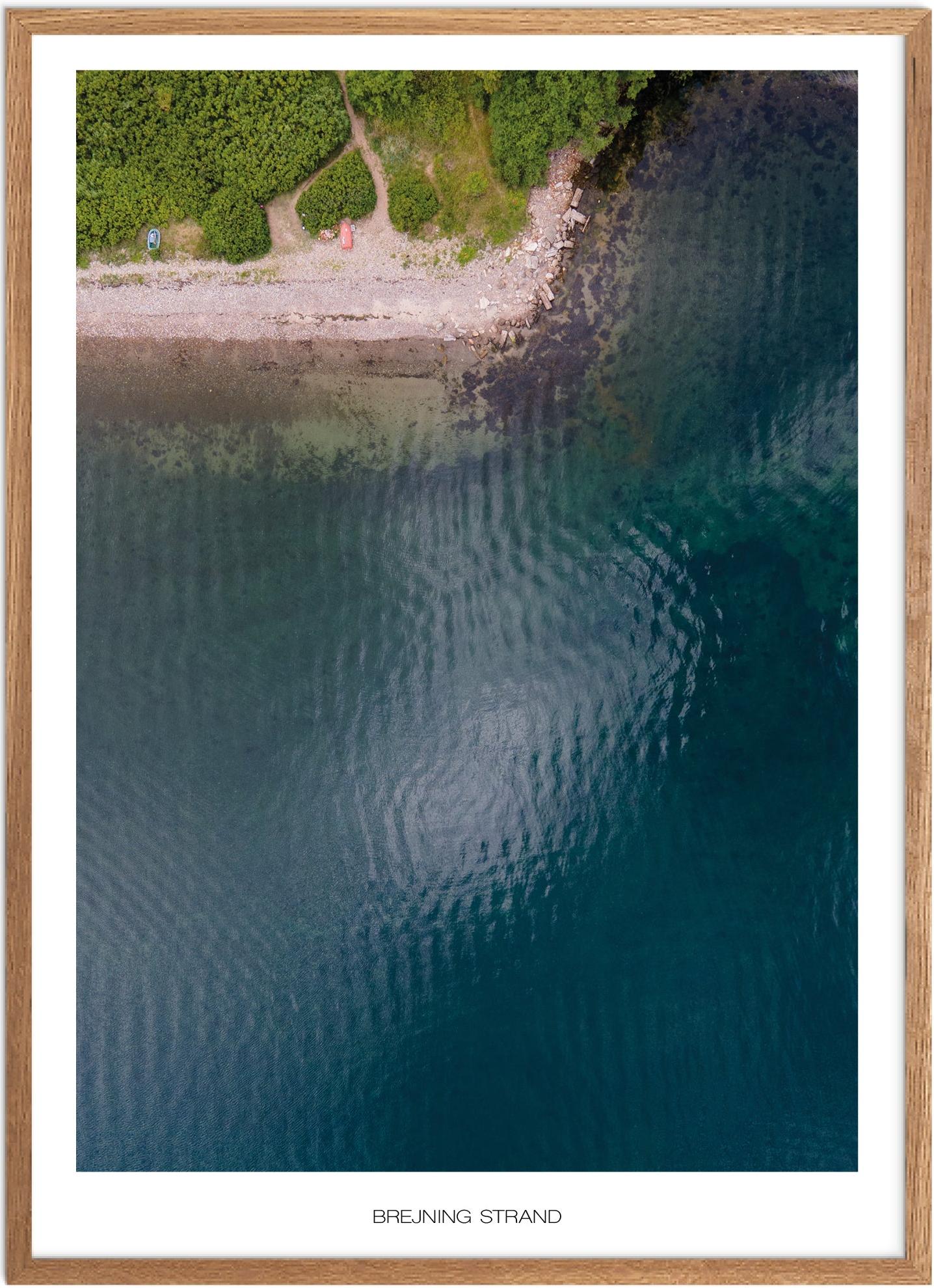 Plakat Brejning Strand Naturplakat Plakater Østjylland Plakat Plakatsnedkeren Drone Plakater - Plakatsnedkeren Plakater