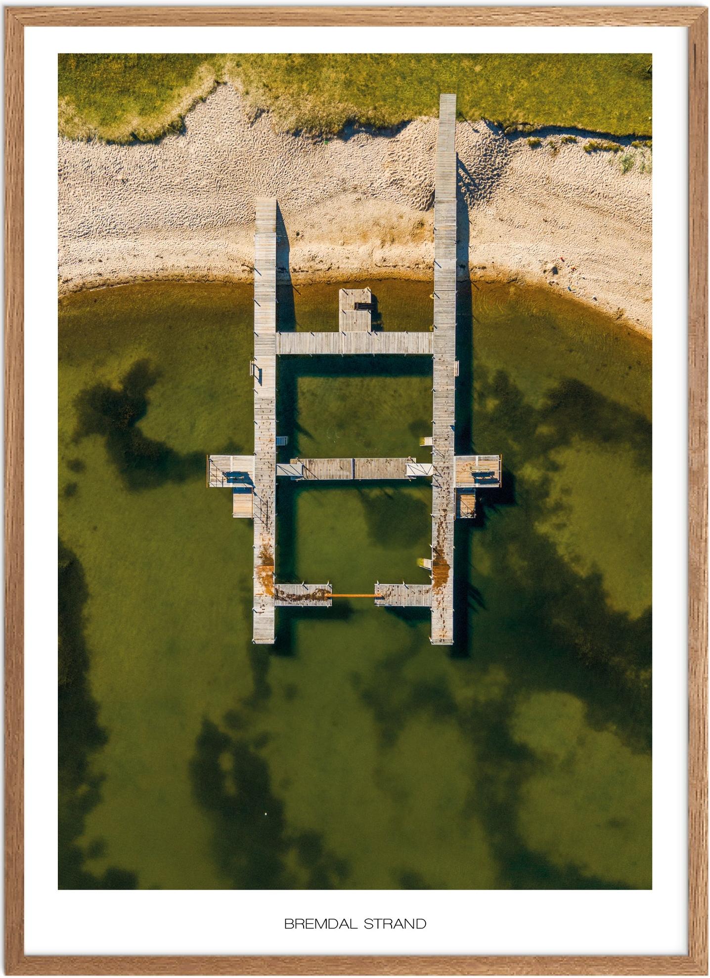 Plakat Bremdal Strand Naturplakat Plakater Vestjylland Plakat Plakatsnedkeren Drone Plakater - Plakatsnedkeren Plakater