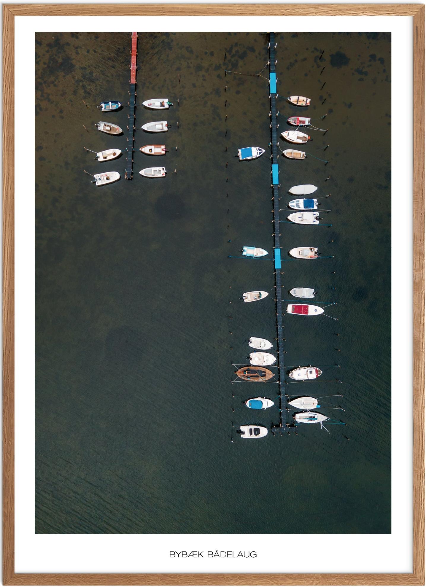 Plakat Bybæk Bådelaug Naturplakat Plakater Sydjylland Plakat Plakatsnedkeren Bestsellere - Plakatsnedkeren Plakater