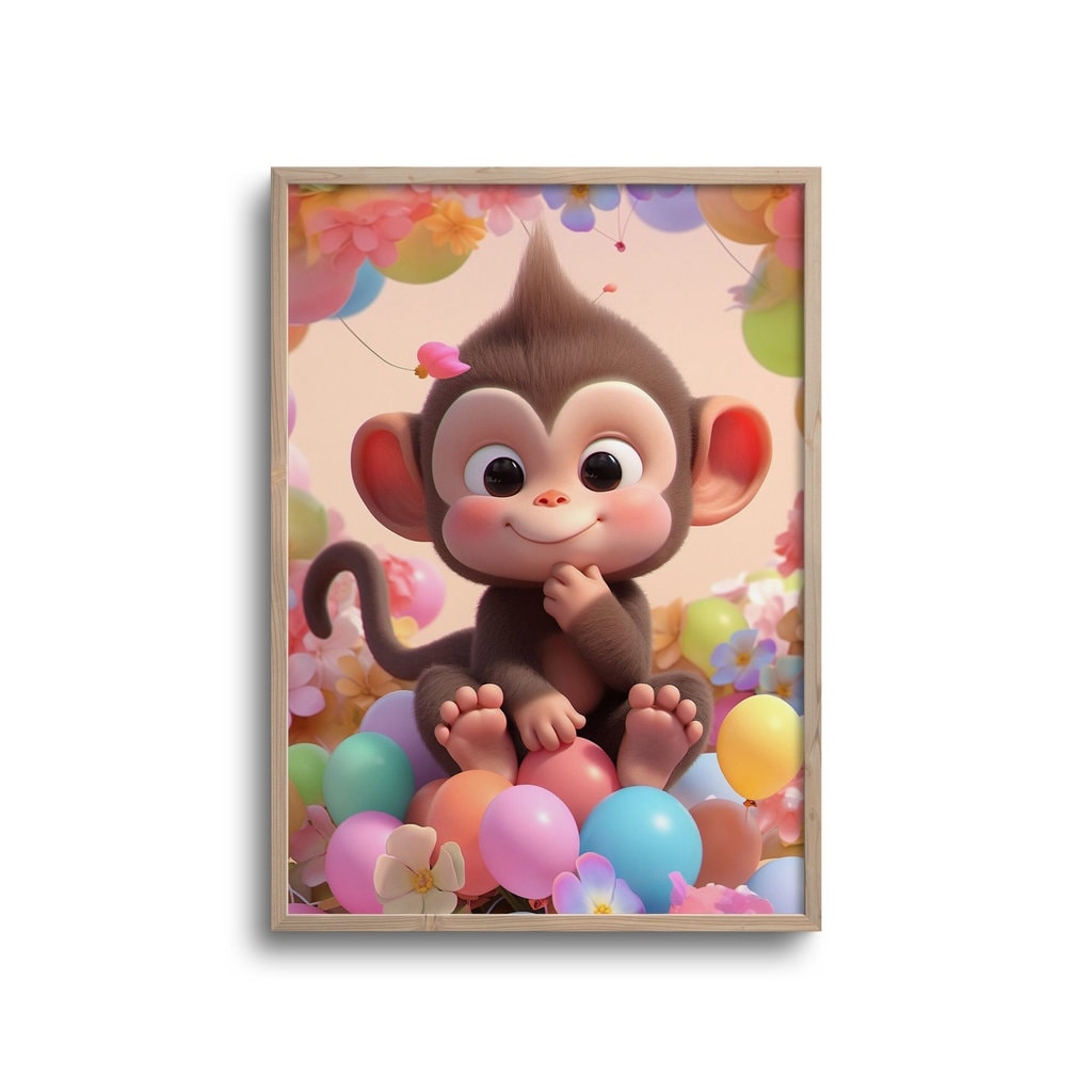 Cute Abe Balloner Plakat - Plakater