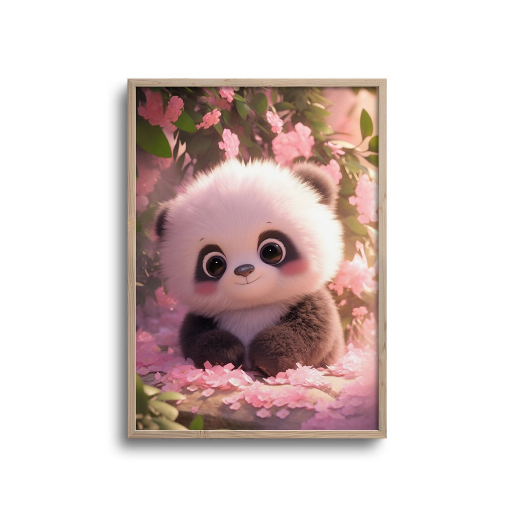 Cute Baby Panda Plakat - Plakater