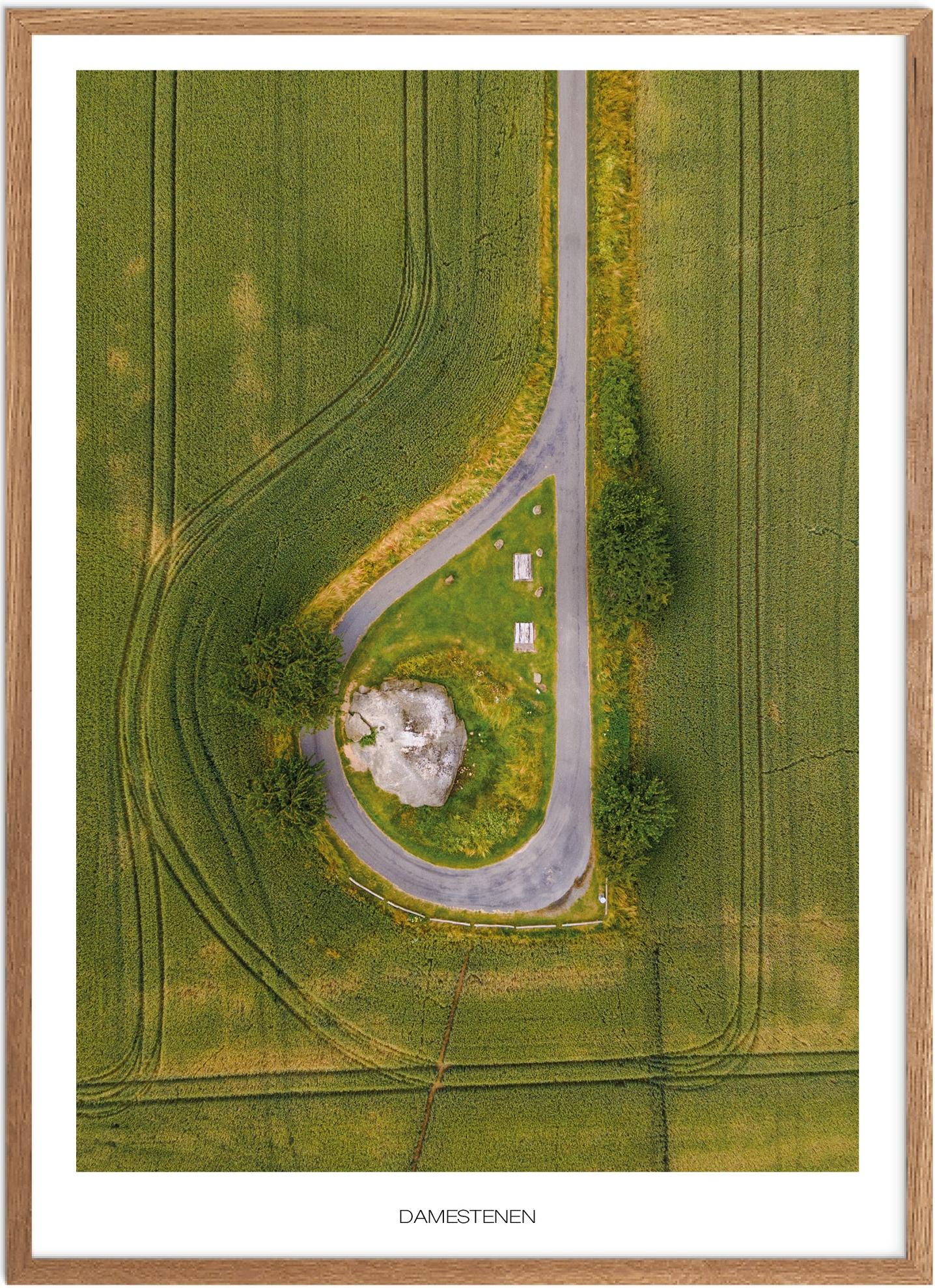 Plakat Damestenen Naturplakat Plakater Fyn Plakat Plakatsnedkeren Drone Plakater - Plakatsnedkeren Plakater
