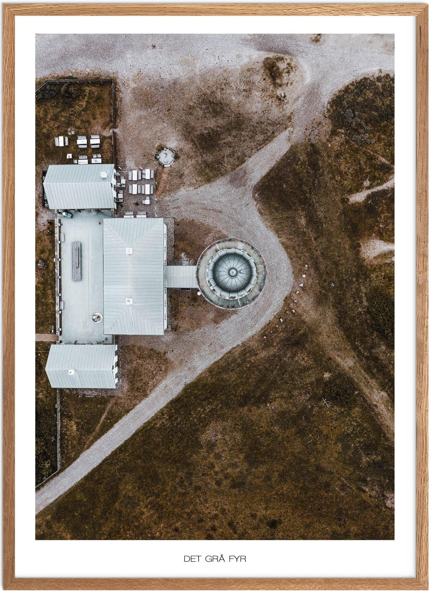 Plakat Det Grå Fyr Naturplakat Plakater Nordjylland Plakat Plakatsnedkeren Drone Plakater - Plakatsnedkeren Plakater
