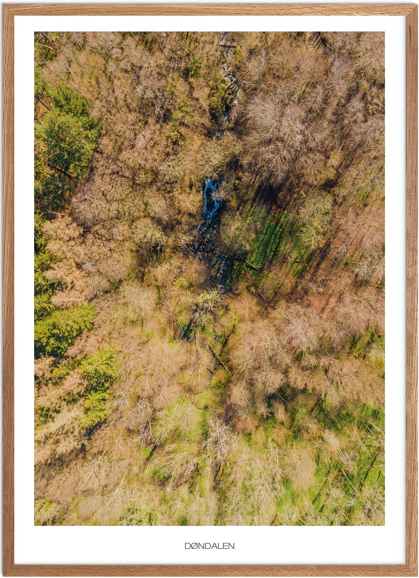 Plakat Døndalen Naturplakat Plakater Bornholm Plakat Plakatsnedkeren Drone Plakater - Plakatsnedkeren Plakater