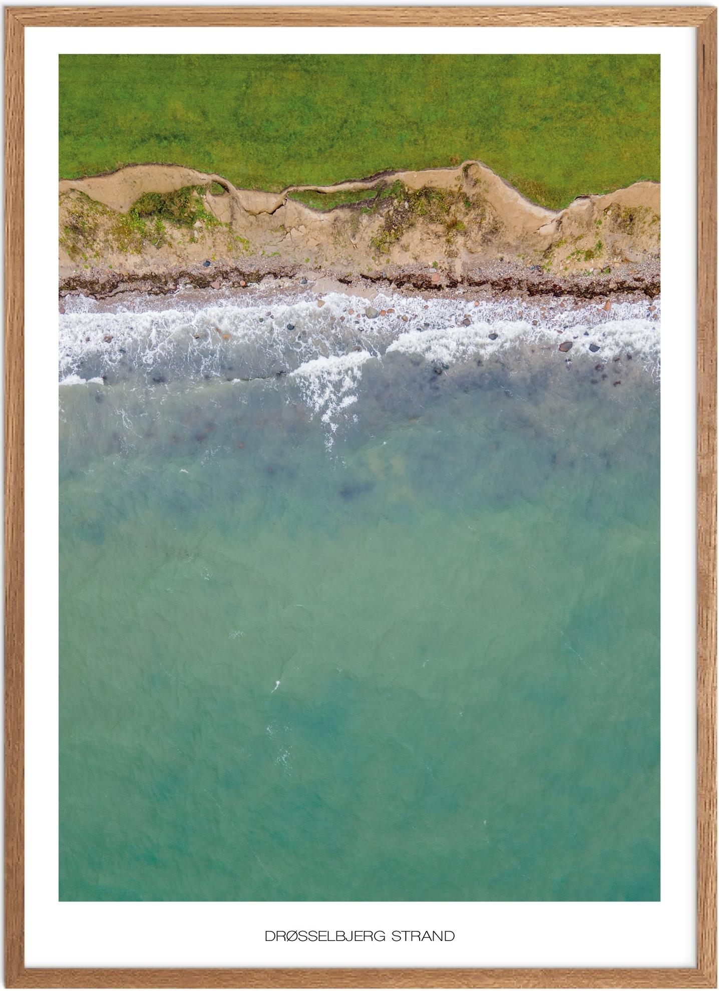 Plakat Drøsselbjerg Strand Naturplakat Plakater Vestsjælland Plakat Plakatsnedkeren Drone Plakater - Plakatsnedkeren Plakater
