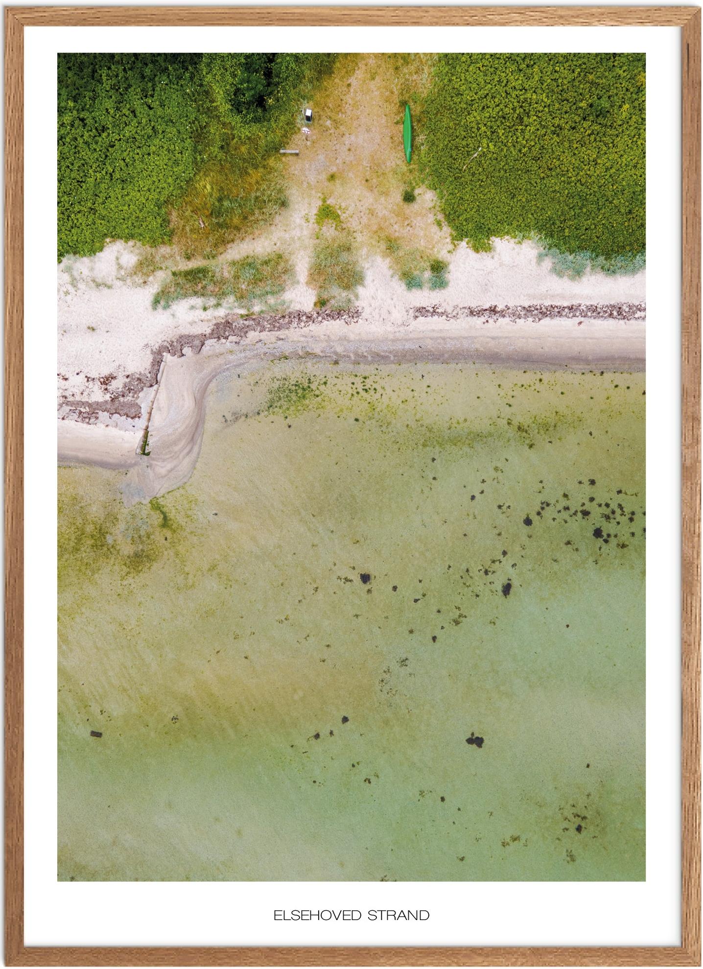 Plakat Elsehoved Strand Naturplakat Plakater Fyn Plakat Plakatsnedkeren Drone Plakater - Plakatsnedkeren Plakater
