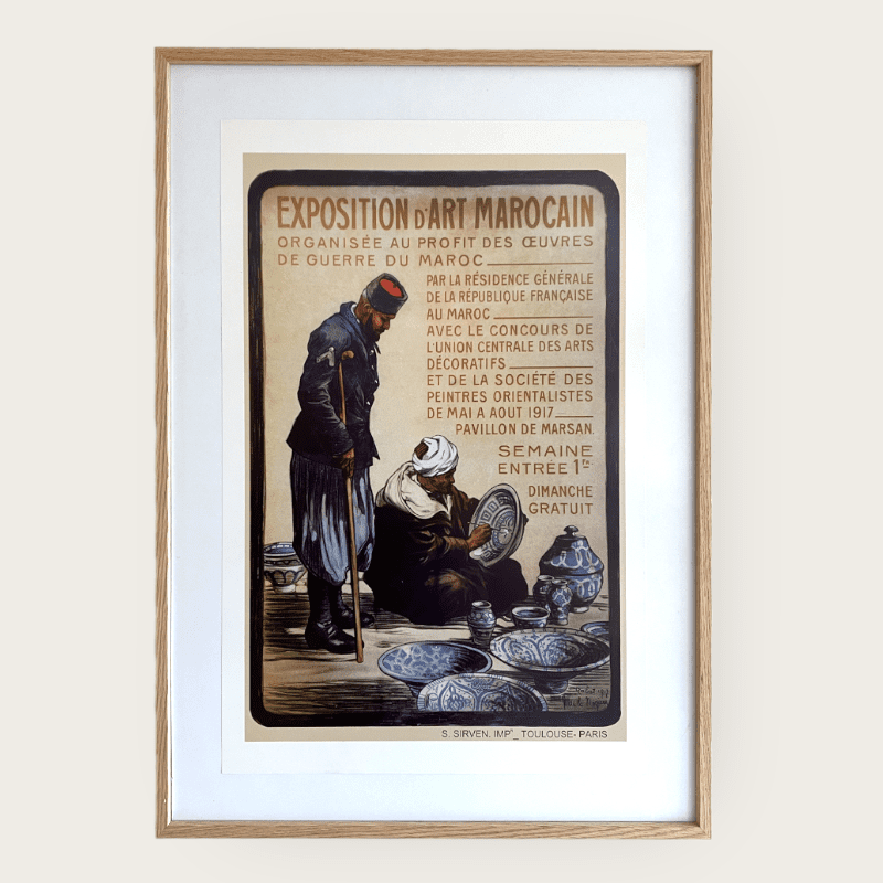 Plakat 40x60 Exposition Art Marocain - Tibladin Plakater