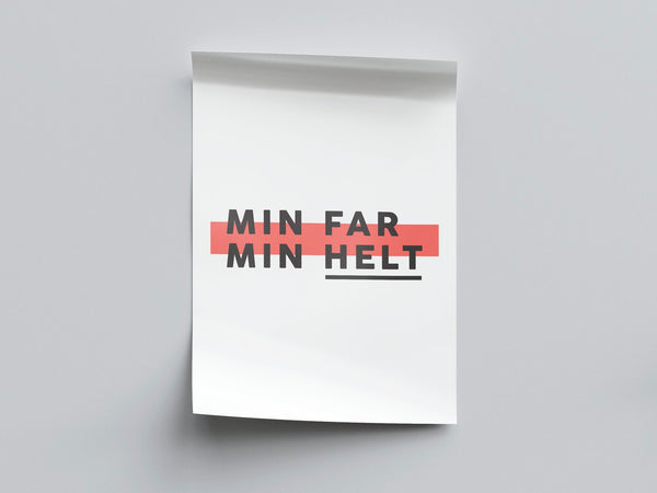 Fars Dag Plakat Min Helt - Fantombryg Plakater