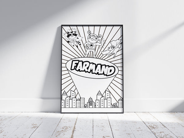 Fars Dag Plakat Mal Selv Superhelt - Fantombryg Plakater