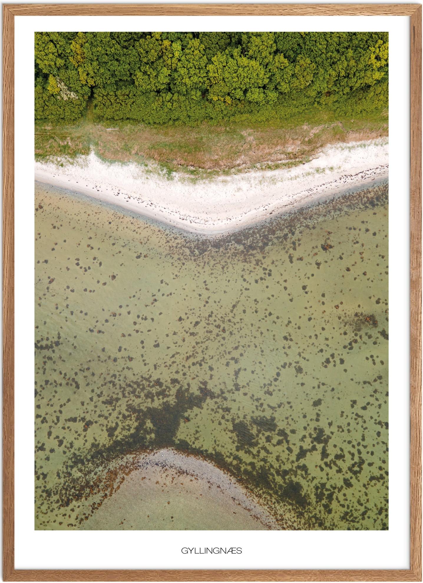 Plakat Gyllingnæs Naturplakat Plakater Østjylland Plakat Plakatsnedkeren Drone Plakater - Plakatsnedkeren Plakater