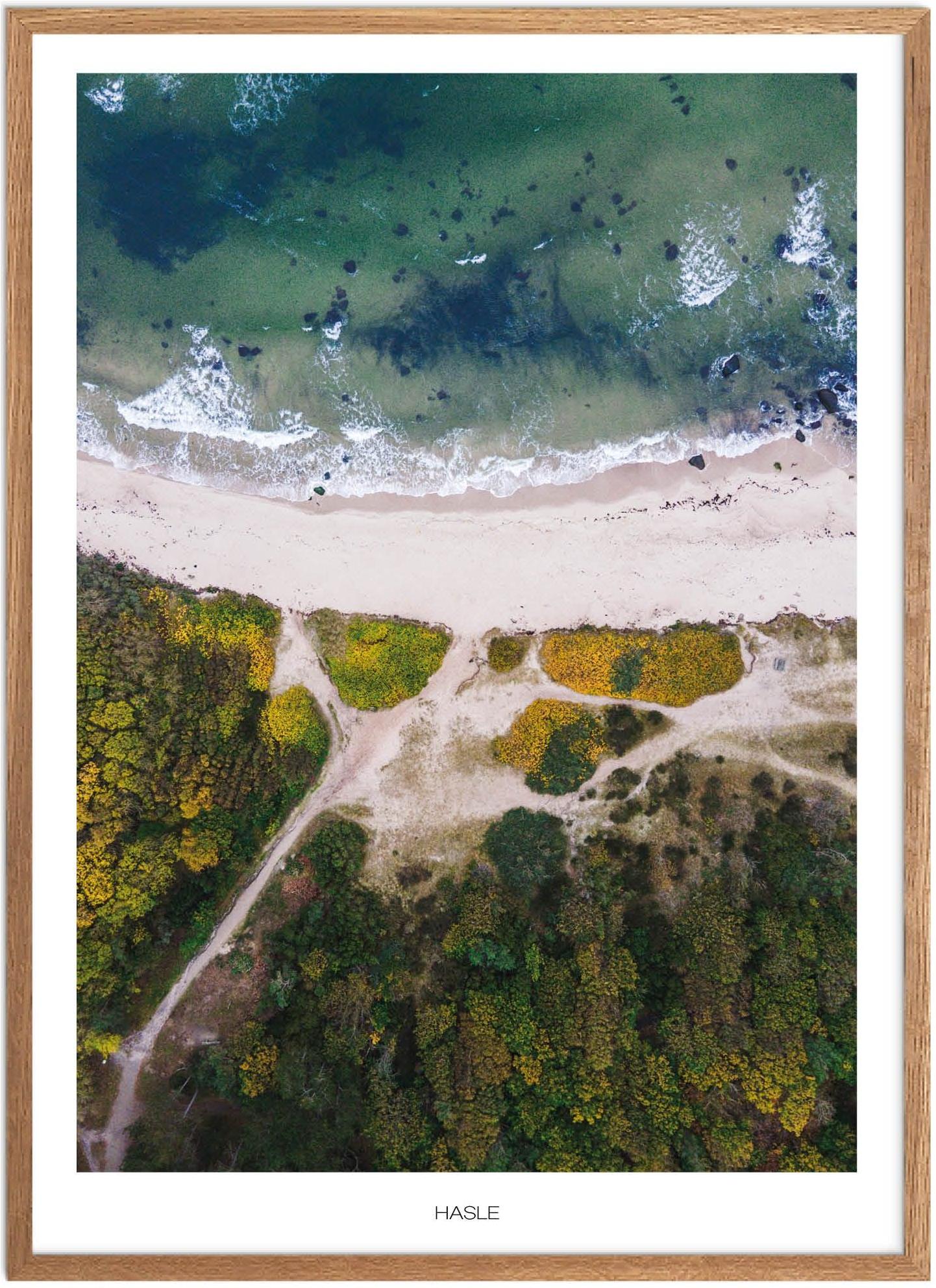 Plakat Hasle Naturplakat Plakater Bornholm Plakat Plakatsnedkeren Drone Plakater - Plakatsnedkeren Plakater