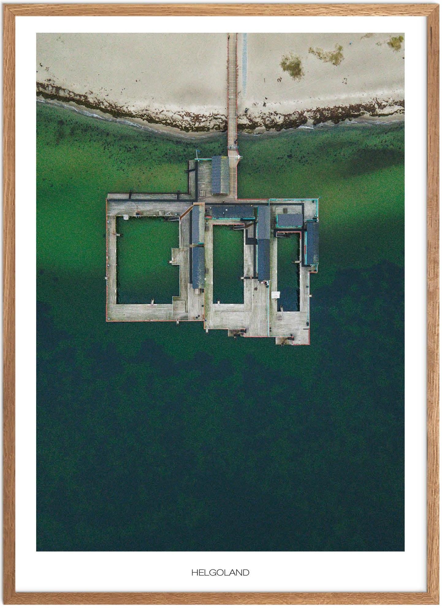 Plakat Helgoland Naturplakat Plakater København Plakat Plakatsnedkeren Drone Plakater - Plakatsnedkeren Plakater