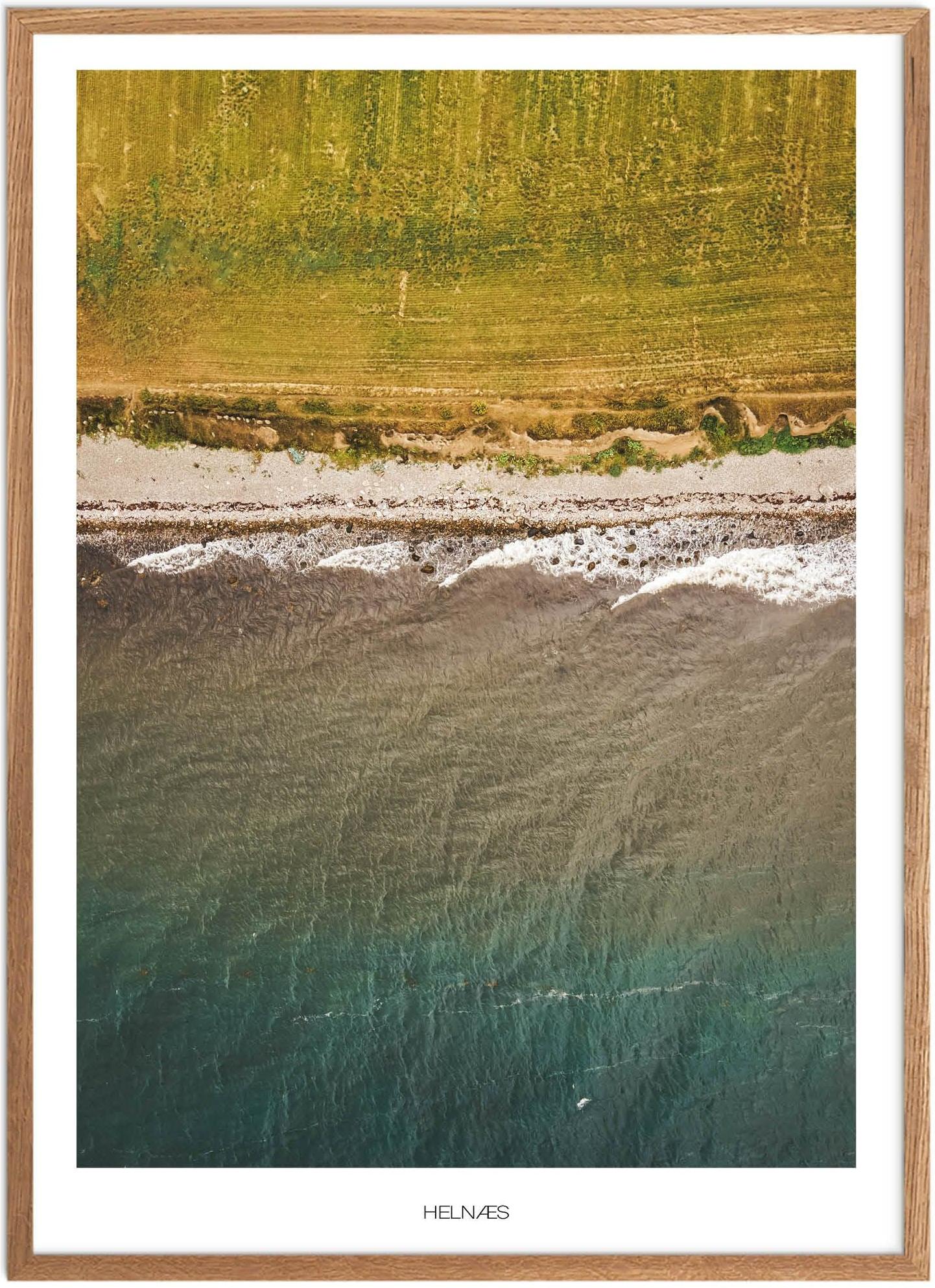 Plakat Helnæs Naturplakat Plakater Fyn Plakat Plakatsnedkeren Drone Plakater - Plakatsnedkeren Plakater