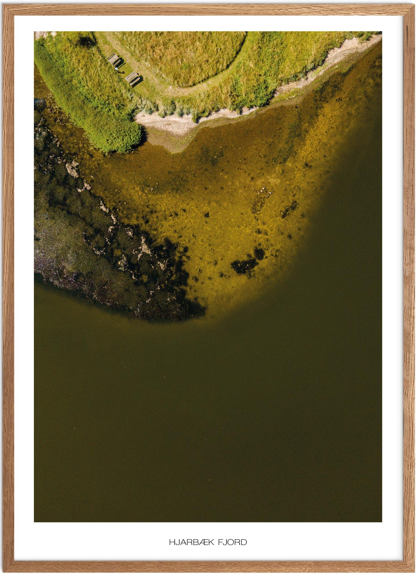 Plakat Hjarbæk Fjord Naturplakat Plakater Vestjylland Plakat Plakatsnedkeren Drone Plakater - Plakatsnedkeren Plakater