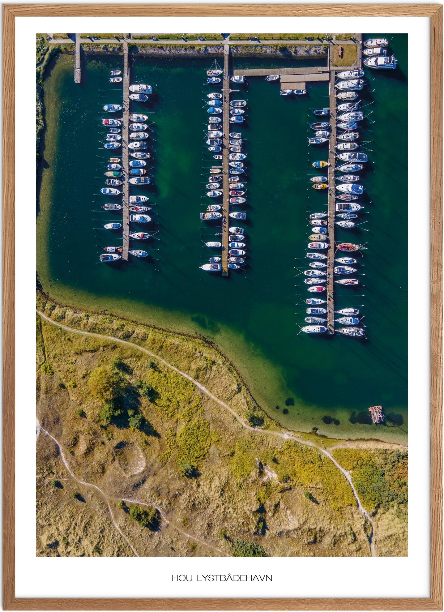 Plakat Hou Lystbådehavn Naturplakat Plakater Nordjylland Plakat Plakatsnedkeren Drone Plakater - Plakatsnedkeren Plakater