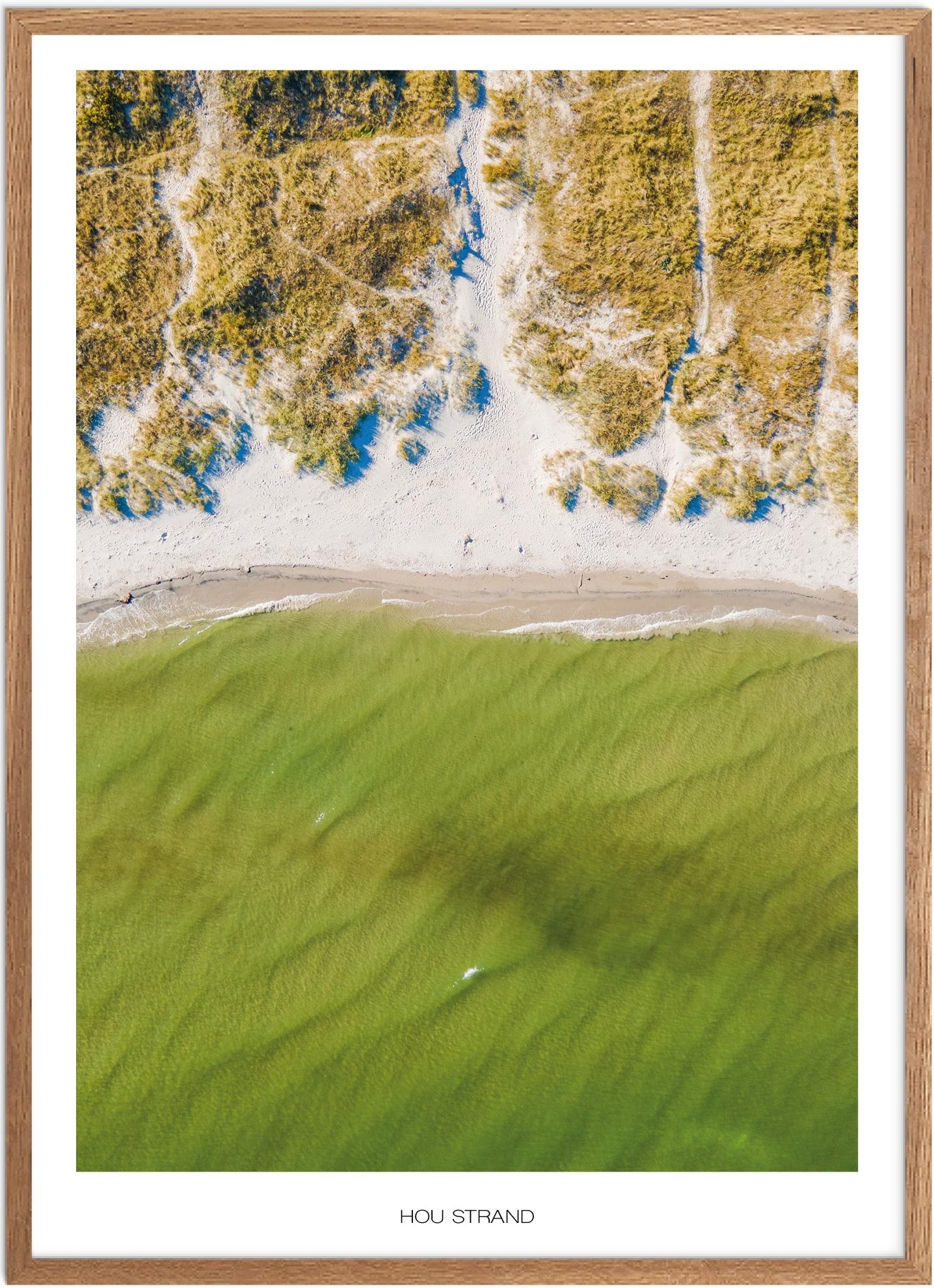 Plakat Hou Strand Naturplakat Plakater Nordjylland Plakat Plakatsnedkeren Drone Plakater - Plakatsnedkeren Plakater