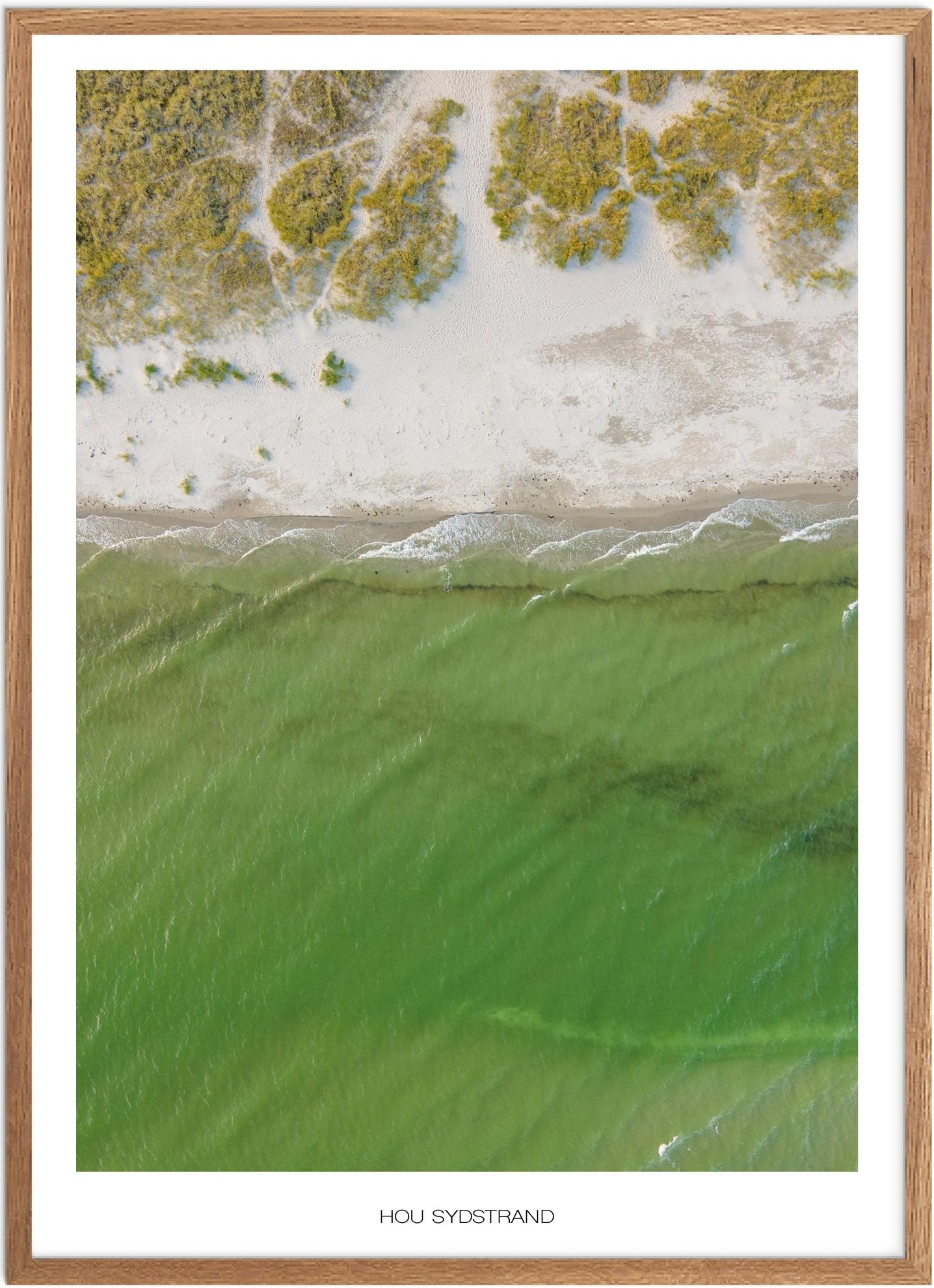 Plakat Hou Sydstrand Naturplakat Plakater Nordjylland Plakat Plakatsnedkeren Drone Plakater - Plakatsnedkeren Plakater