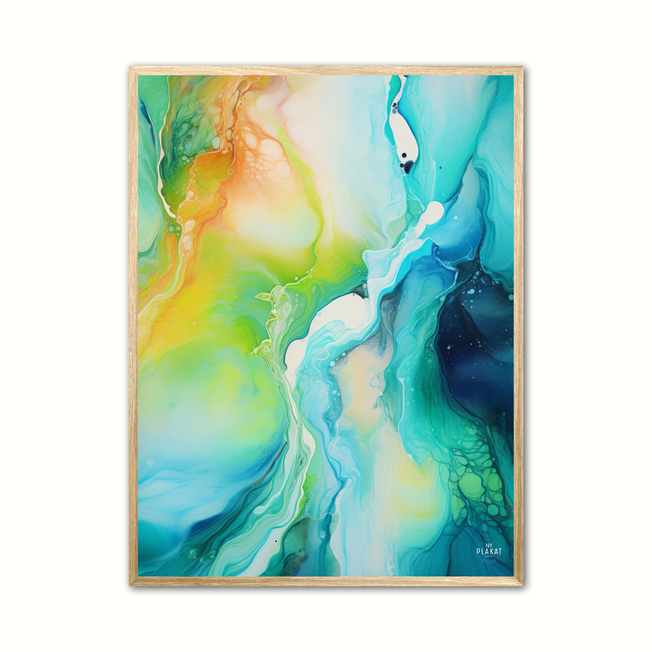 Plakat Med Fluid Whispers Abstrakt - Ny Plakat Plakater