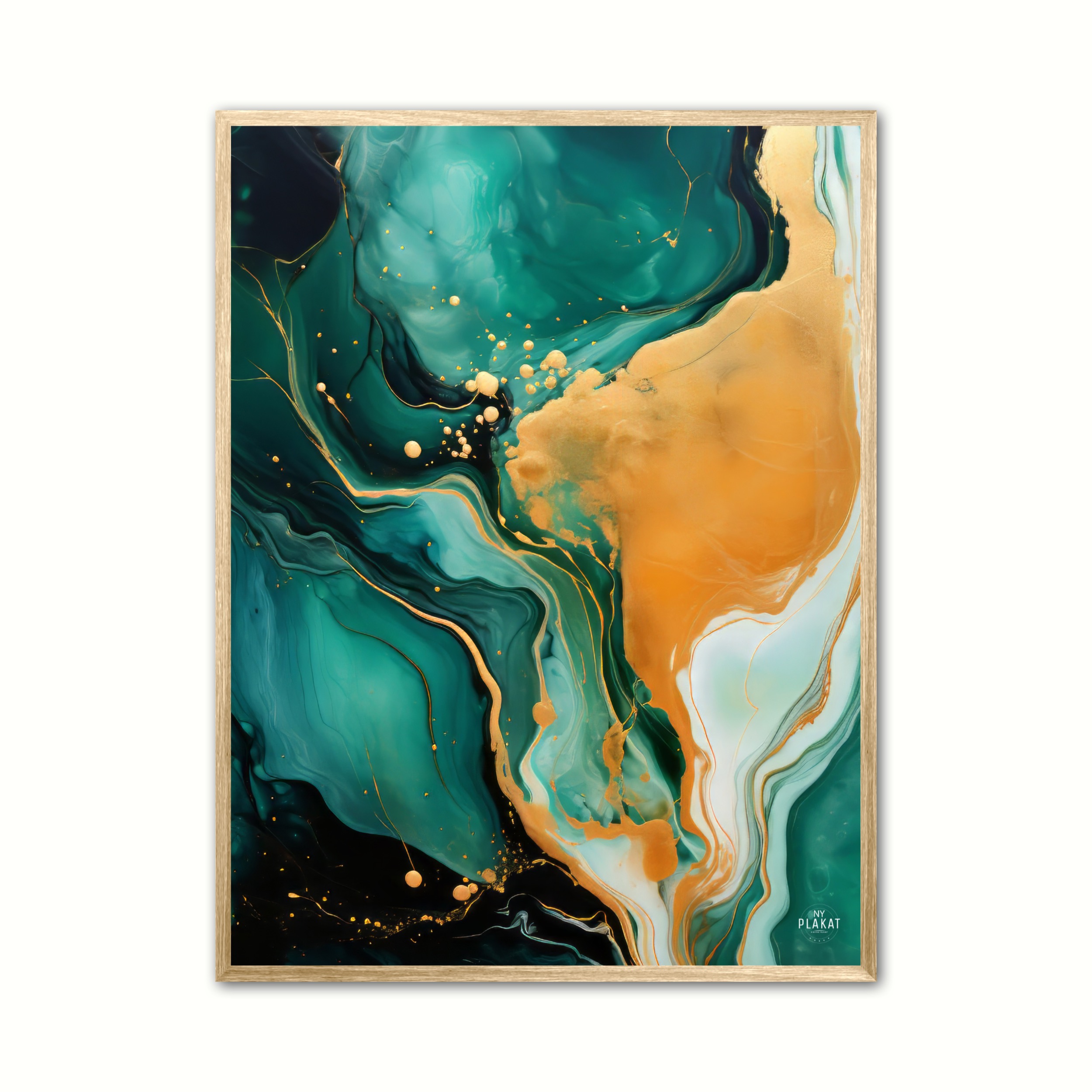 Plakat Med Emerald Dreamscape Abstrakt - Ny Plakat Plakater