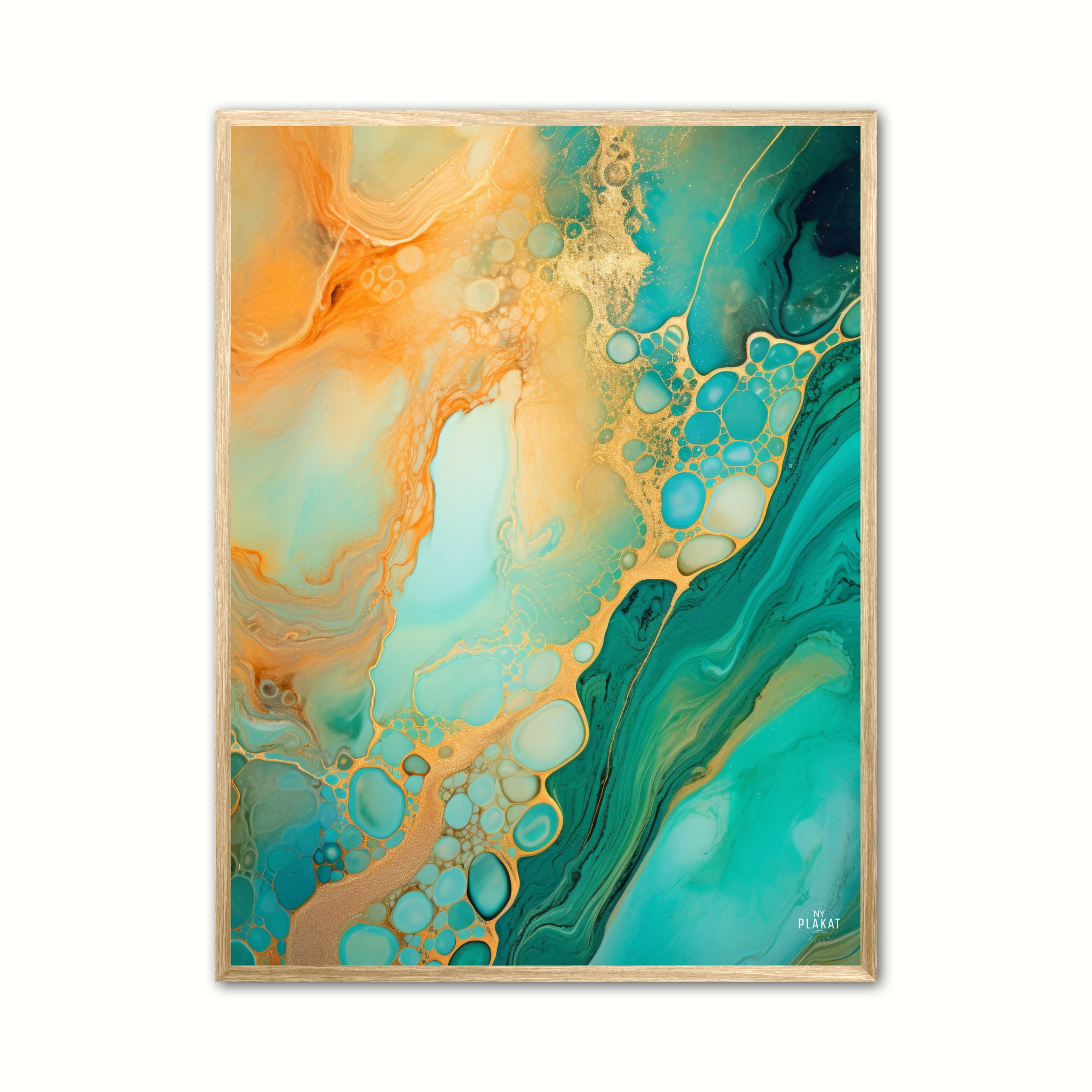 Marble Whispers Plakat Abstrakt - Ny Plakat Plakater