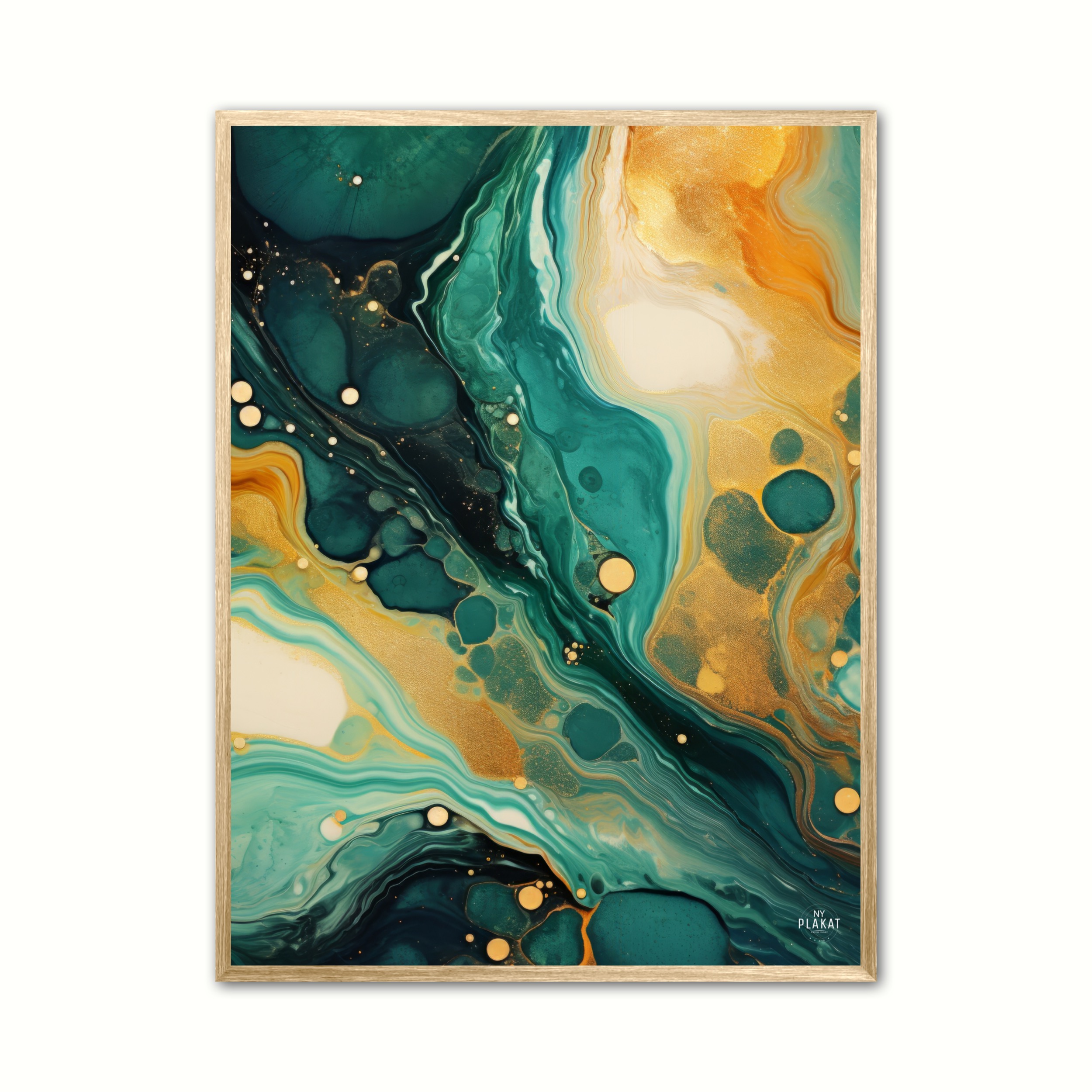 Plakat Med Emerald Essence Abstrakt - Ny Plakat Plakater