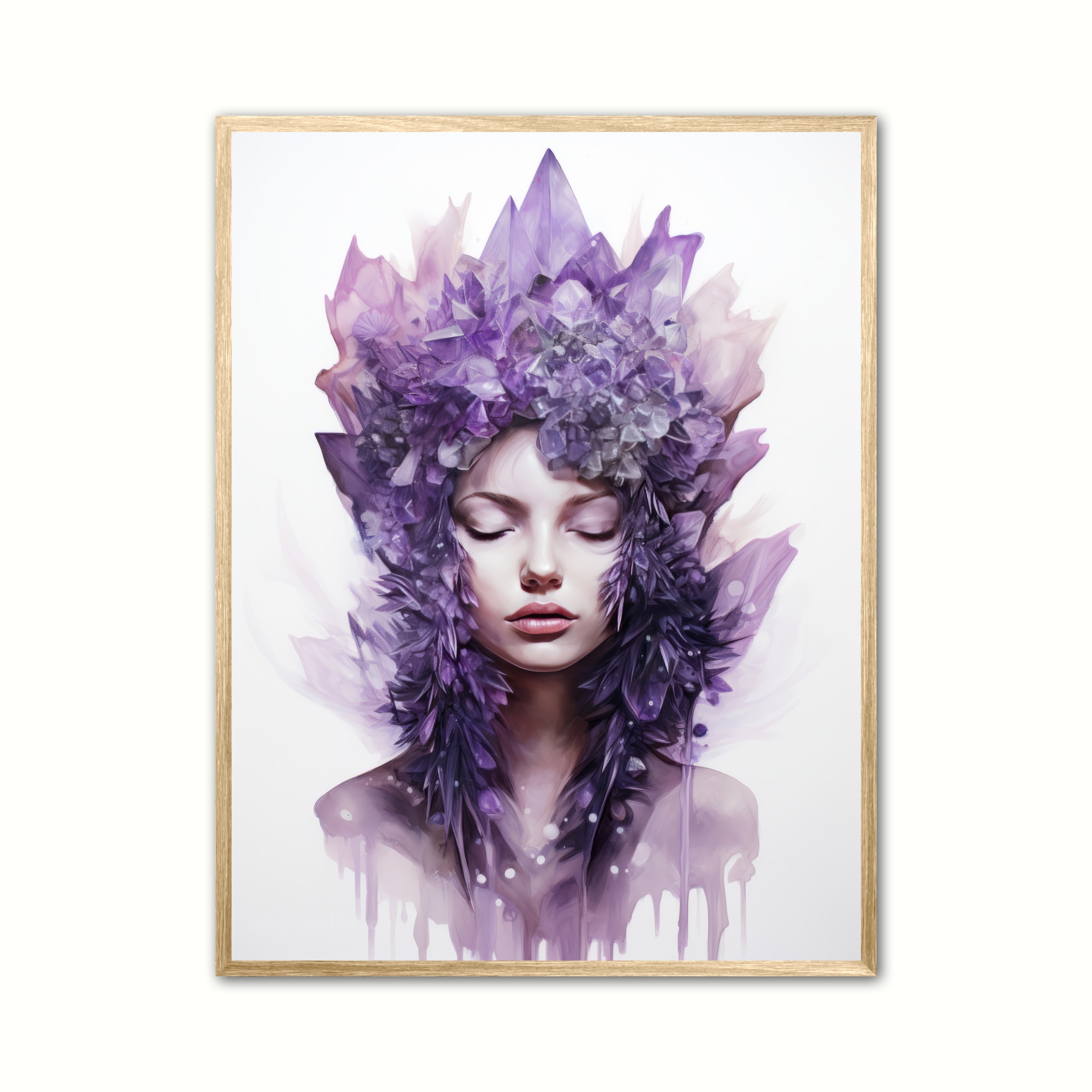Ametyst Krystal Plakat - Ny Plakat Plakater