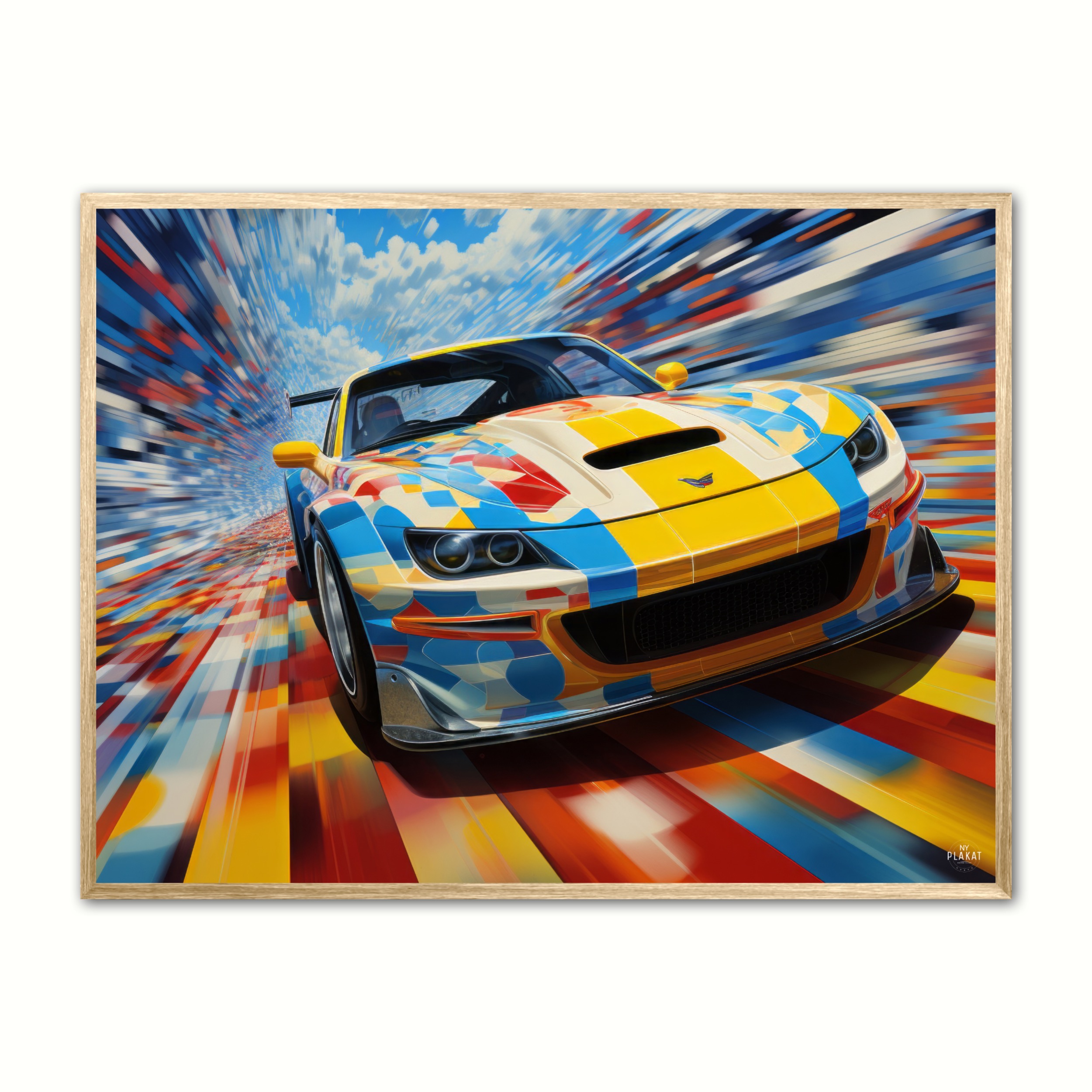 Racing Into The Future Plakat - Ny Plakat Plakater