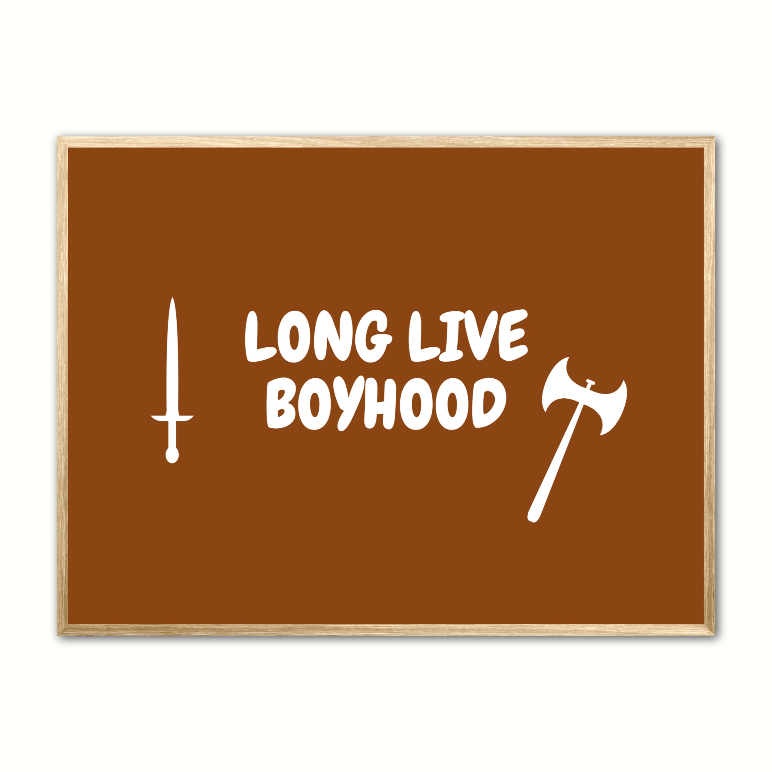 Long Live Boyhood Plakat Brun - Ny Plakat Plakater