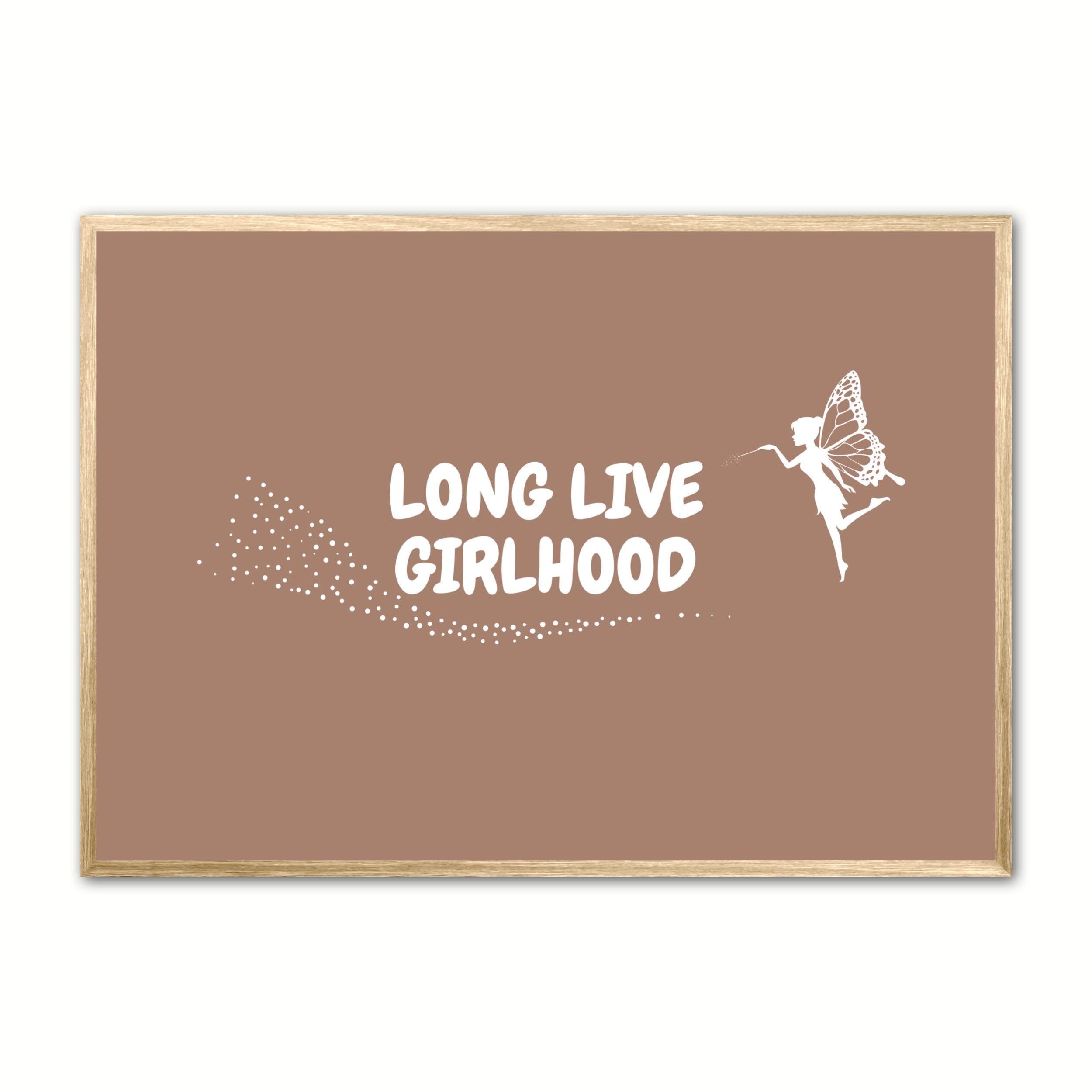 Long Live Girlhood Plakat Lys Brun - Ny Plakat Plakater
