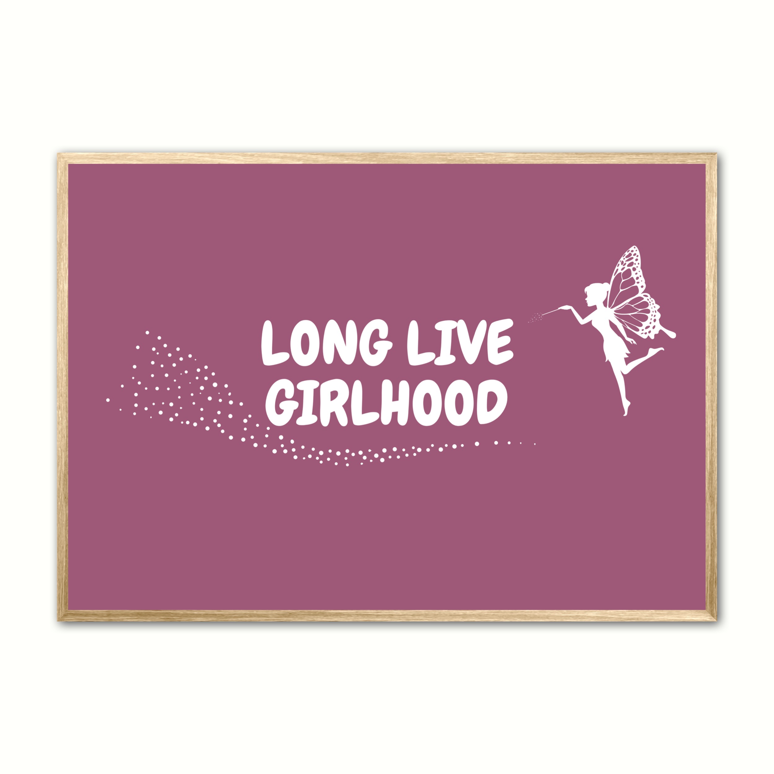 Plakat Med Long Live Girlhood Lilla - Ny Plakat Plakater