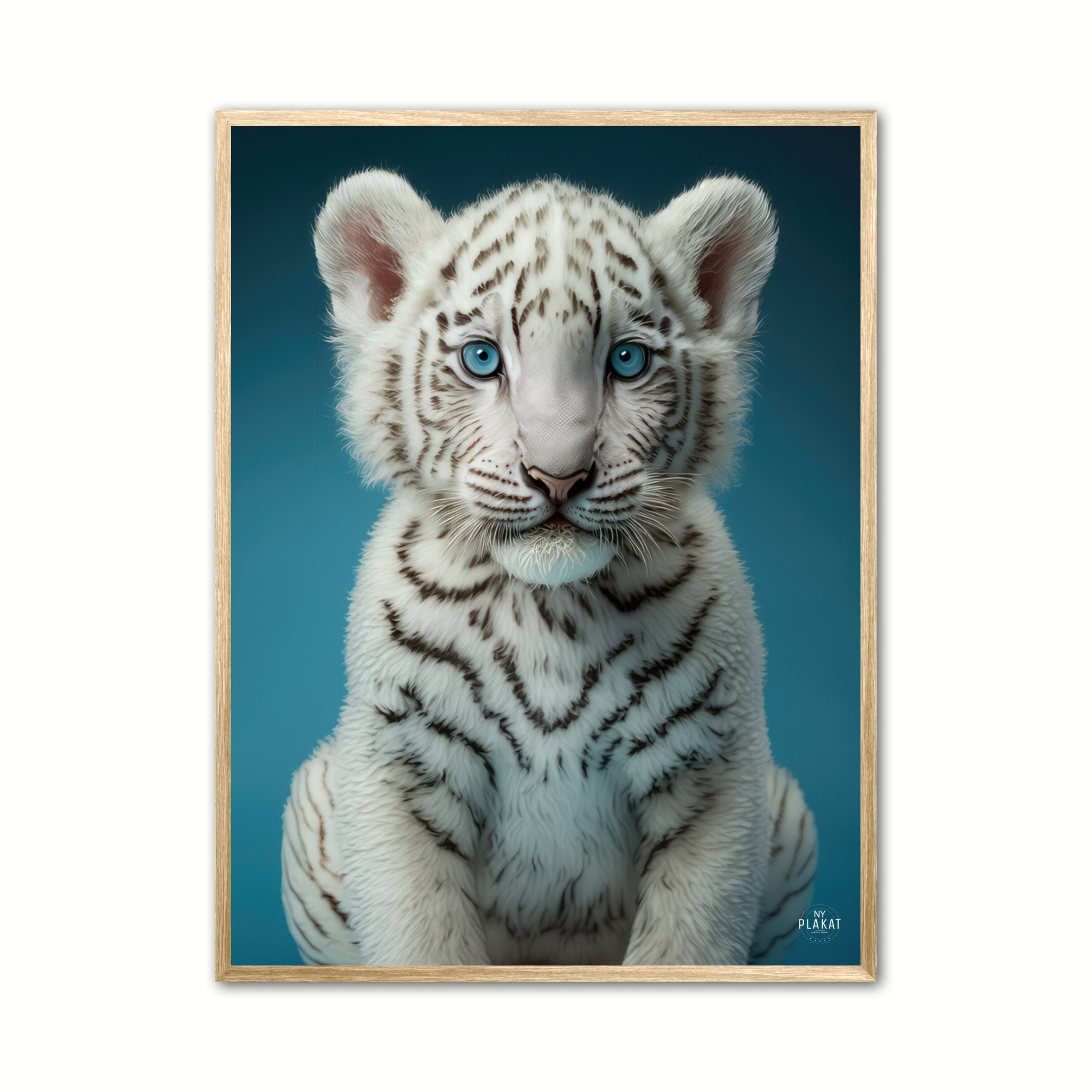 Albino Bengalsk Tiger Plakat - Ny Plakat Plakater