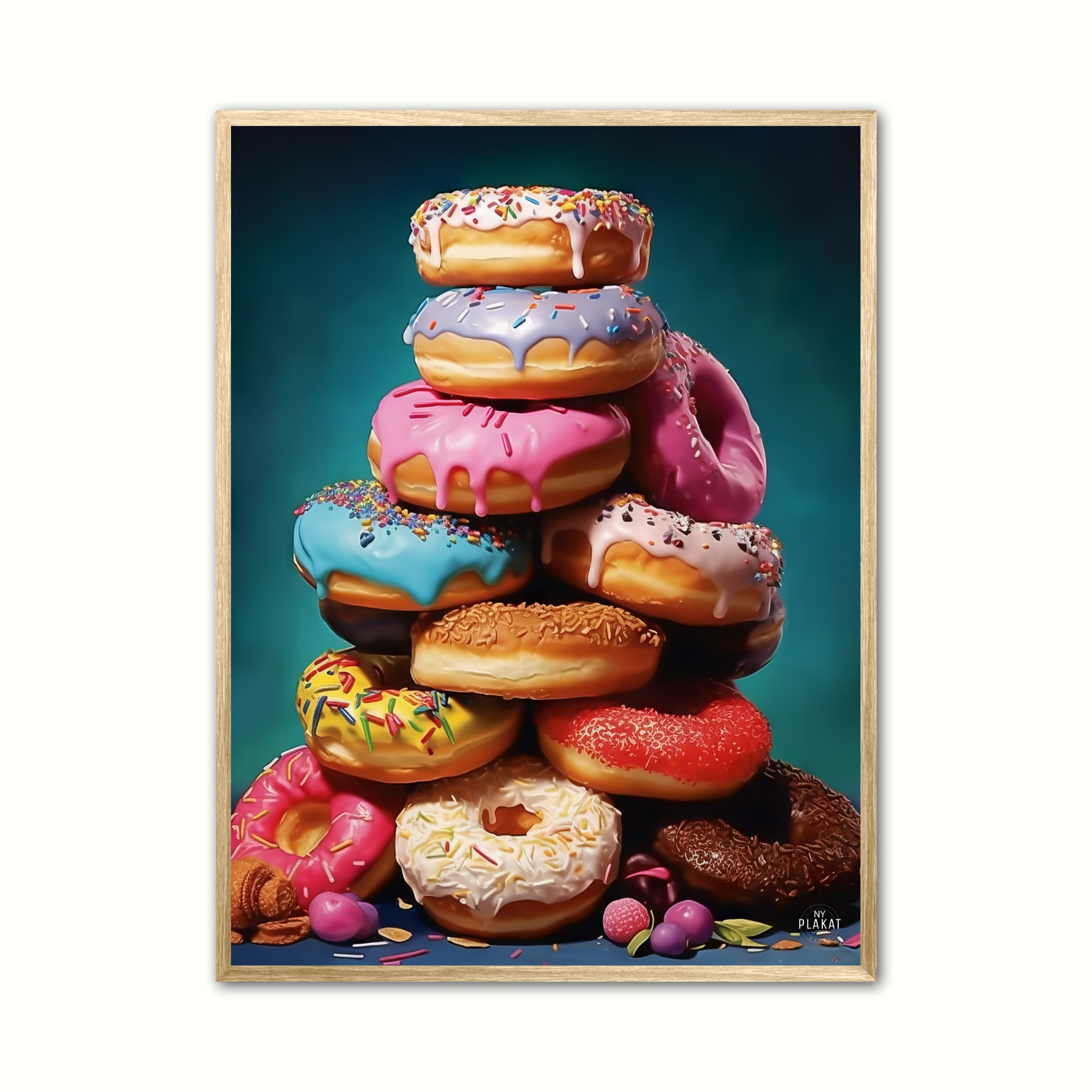 Plakat Med Donuts Bjerget Plakat - Ny Plakat Plakater