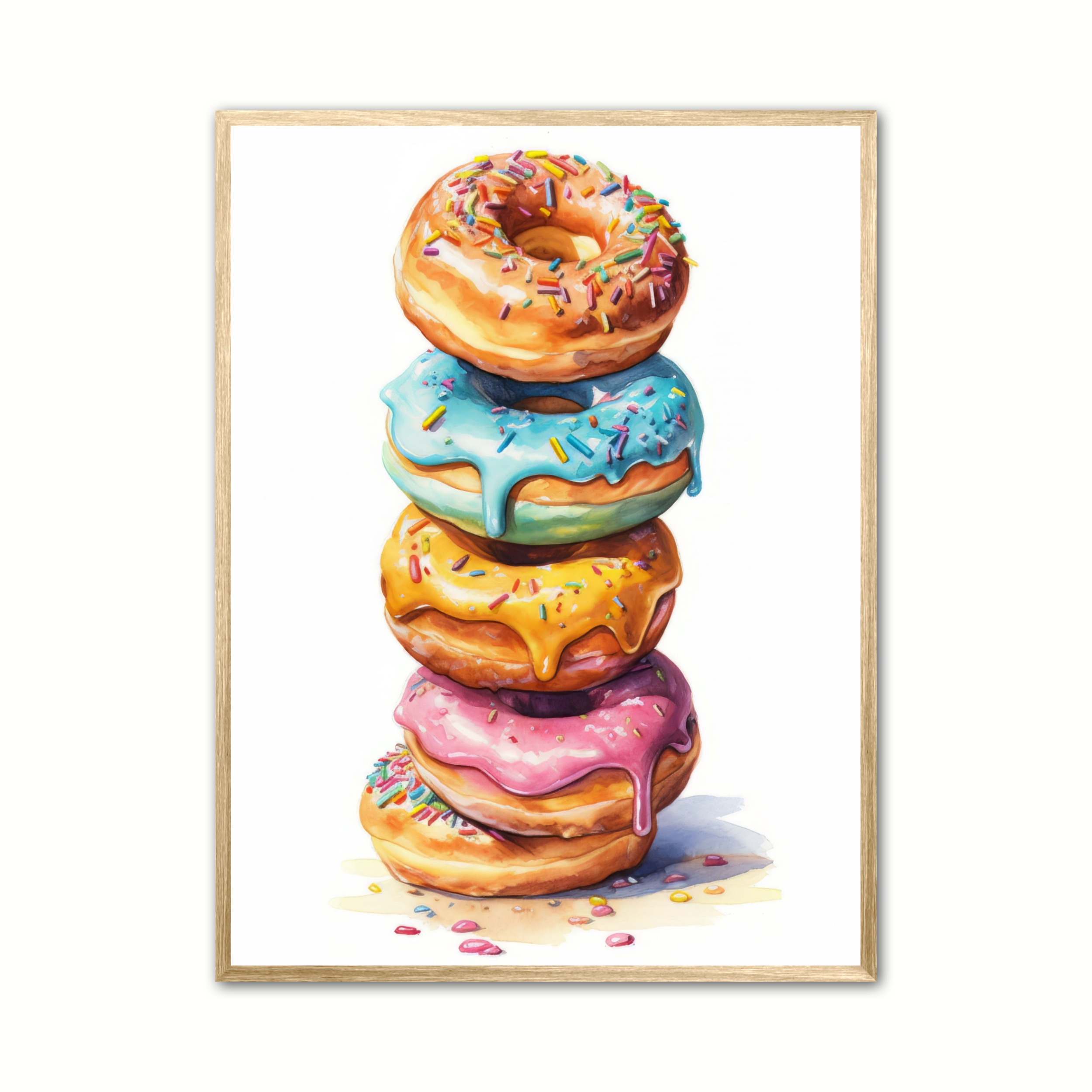 Plakat Med Donuts Trnet Plakat - Ny Plakat Plakater