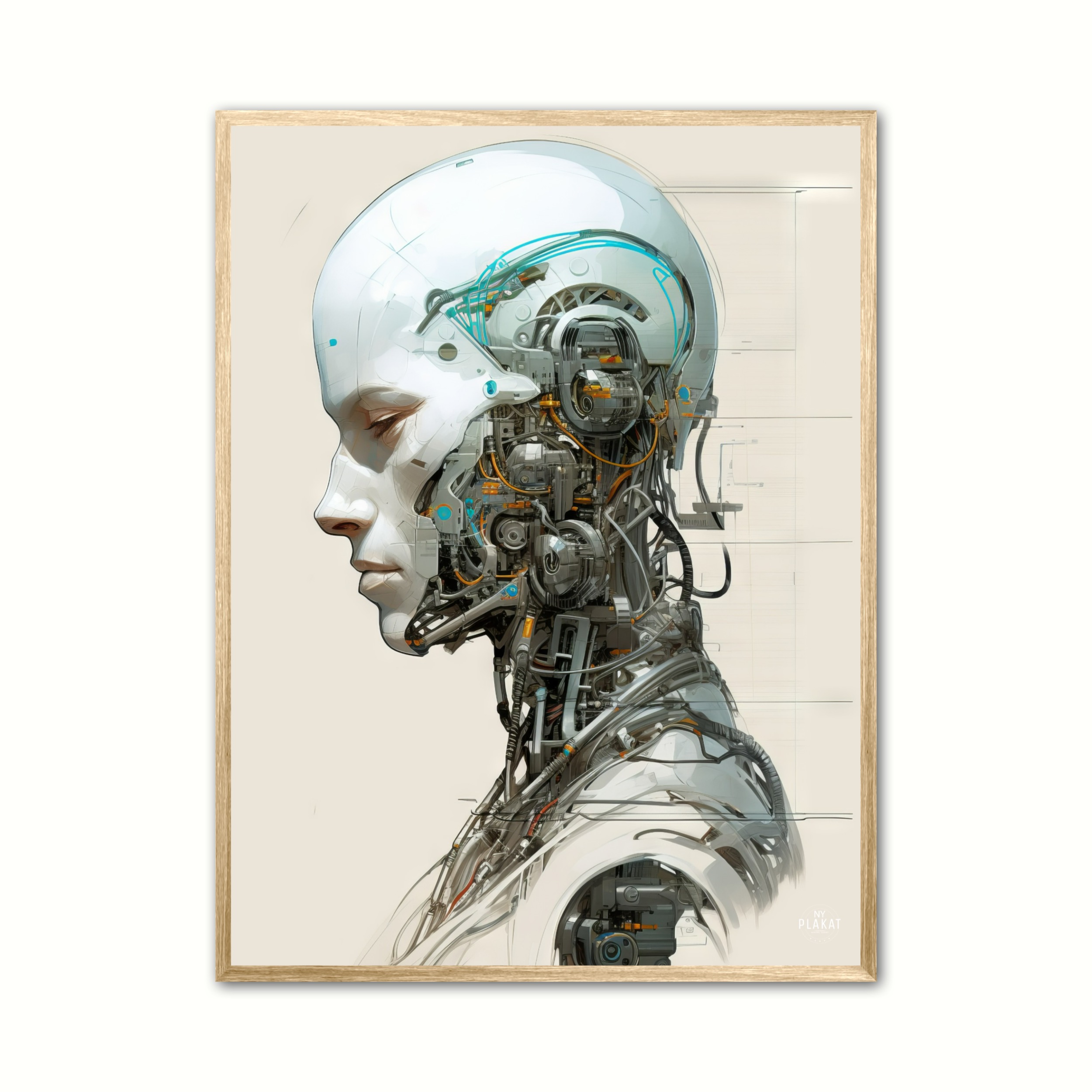 Plakat Med Anatomical Fusion Science Fiction - Ny Plakat Plakater