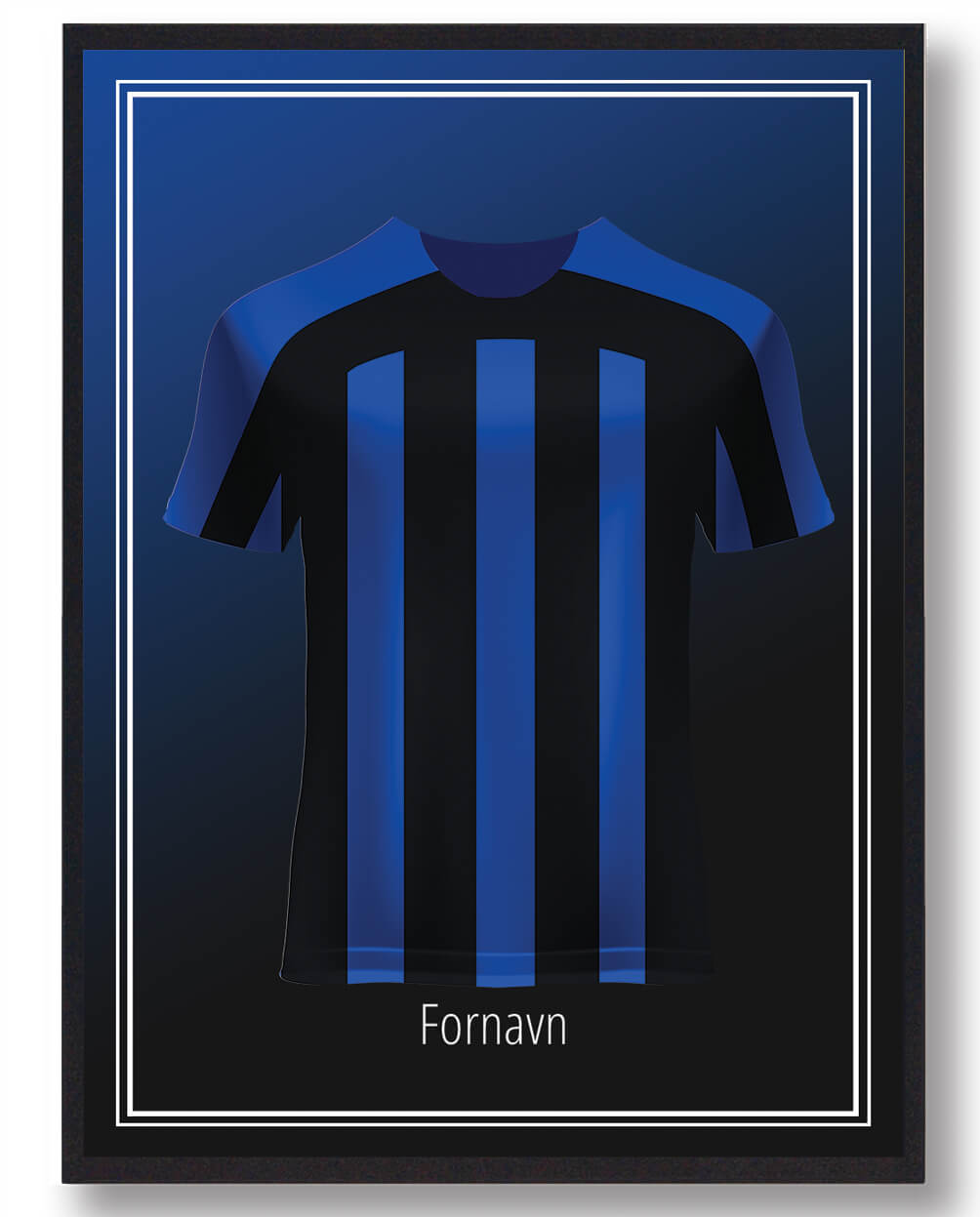 Inter Milan Trøje Med Navn - Plakatdyr.dk Plakater