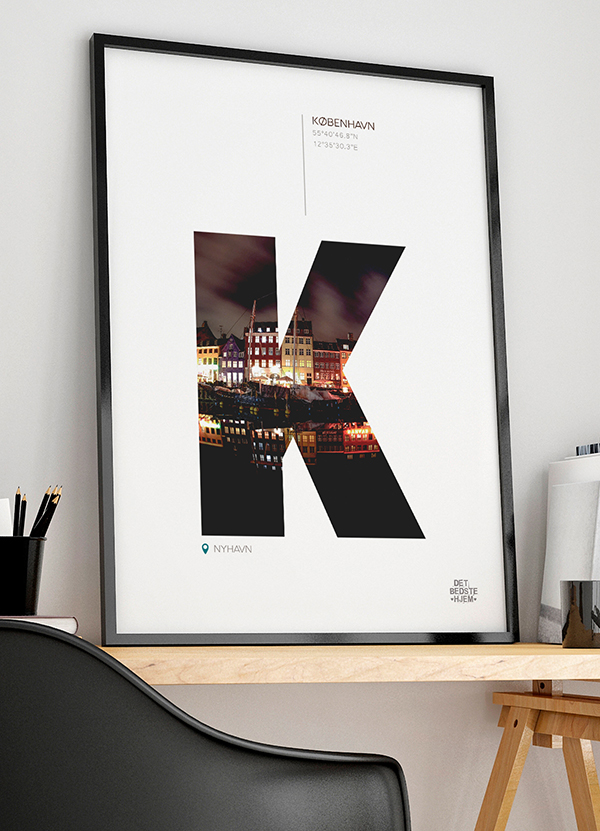 København Plakat Nyhavn Nat 199 - Det Bedste Hjem Plakater