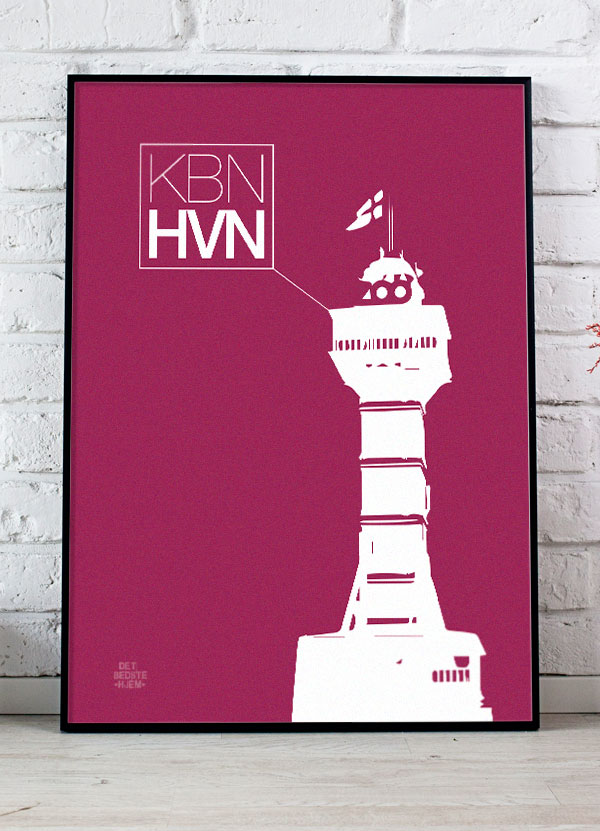 København Plakat Med Zoo Tårnet Bordeaux 199 - Det Bedste Hjem Plakater