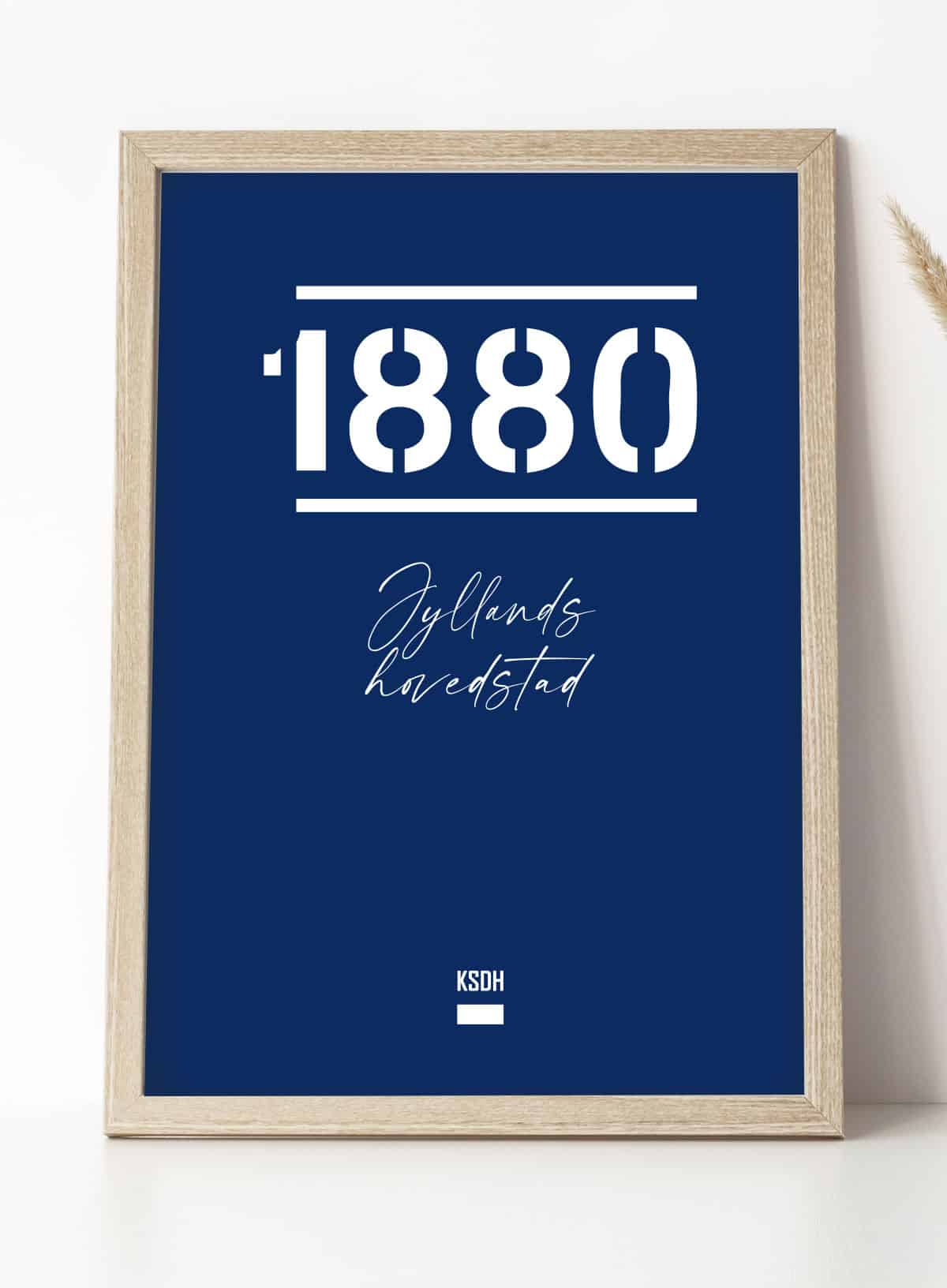 Agf Plakat 1880 Jyllands Hovedstad 199 - Det Bedste Hjem Plakater