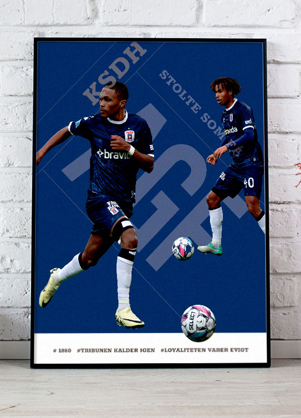 Agf Plakat Spillere Gift Links Jonas Jensen Abbew 199 - Det Bedste Hjem Plakater