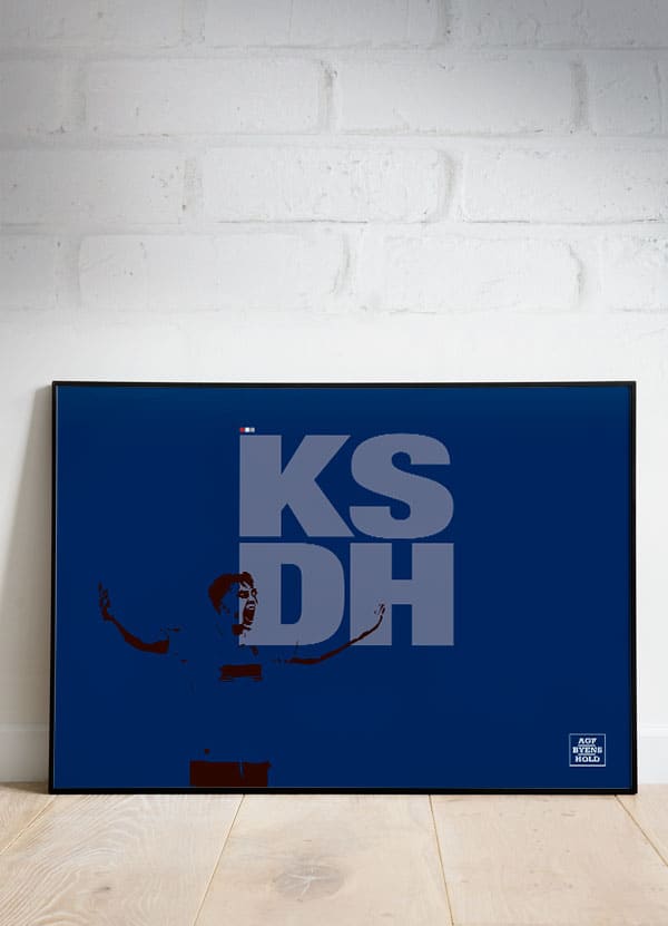Ksdh Plakat Byens Hold Jubel Blå 199 - Det Bedste Hjem Plakater