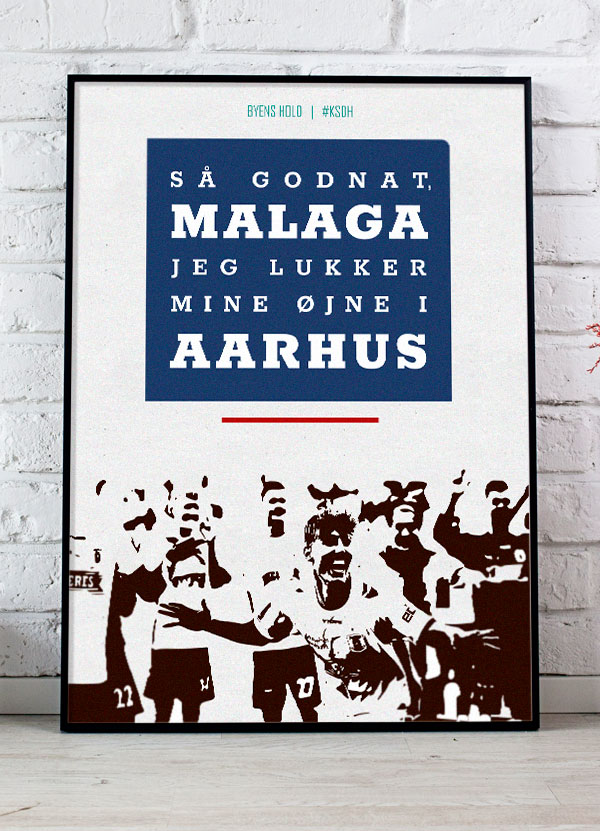 Agf Plakat Malaga 199 - Det Bedste Hjem Plakater