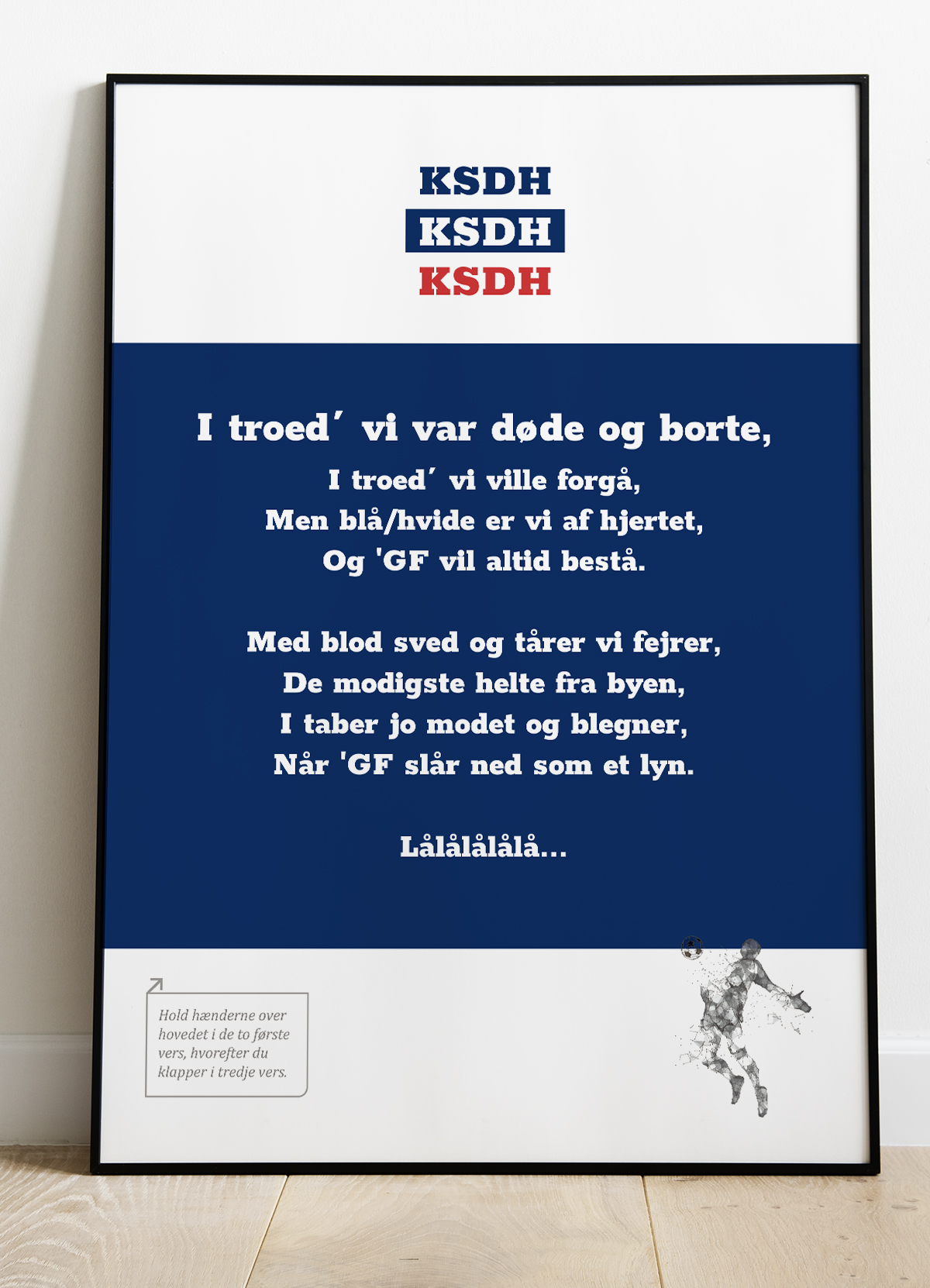 Kom Hviiie Fansang Plakat Troede 199 - Det Bedste Hjem Plakater