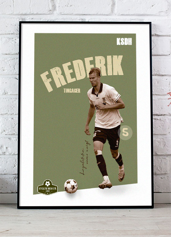 Ksdh Agf Plakat Frederik Tingager 199 - Det Bedste Hjem Plakater