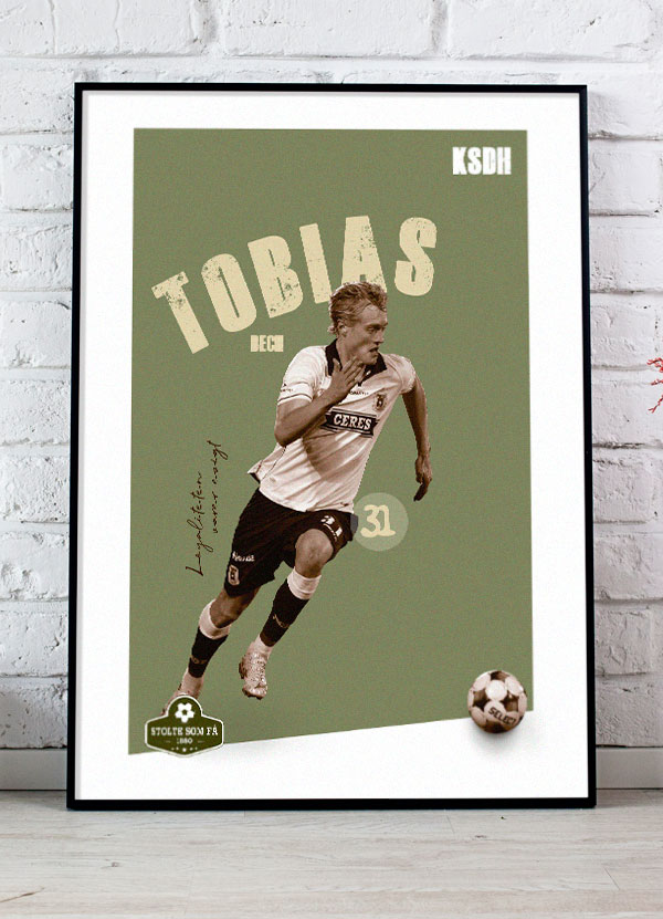 Ksdh Agf Plakat Tobias Bech 199 - Det Bedste Hjem Plakater