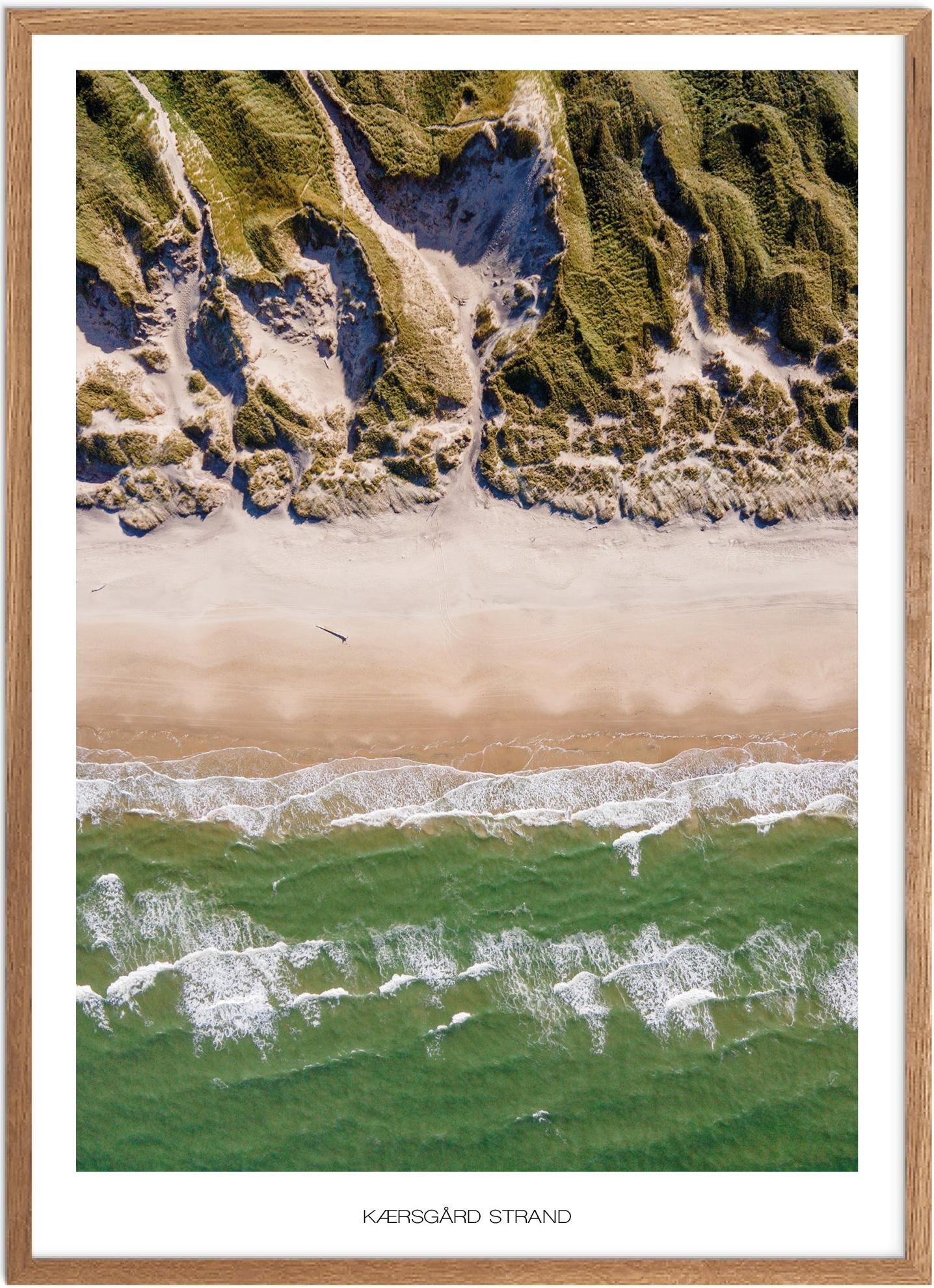 Plakat Kærsgård Strand Naturplakat Plakater Nordjylland Plakat Plakatsnedkeren Drone Plakater - Plakatsnedkeren Plakater