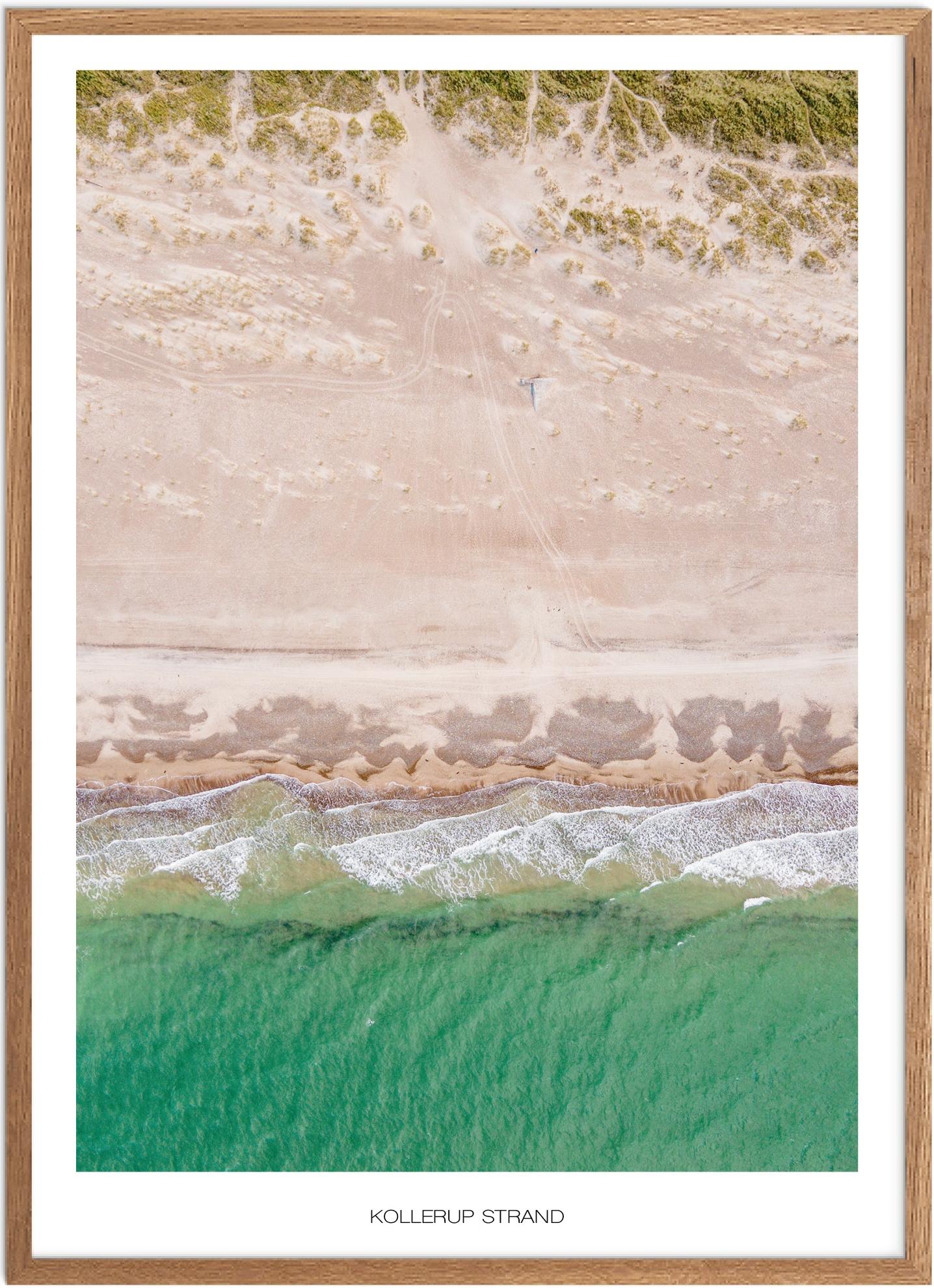 Plakat Kollerup Strand Naturplakat Plakater Nordjylland Plakat Plakatsnedkeren Drone Plakater - Plakatsnedkeren Plakater