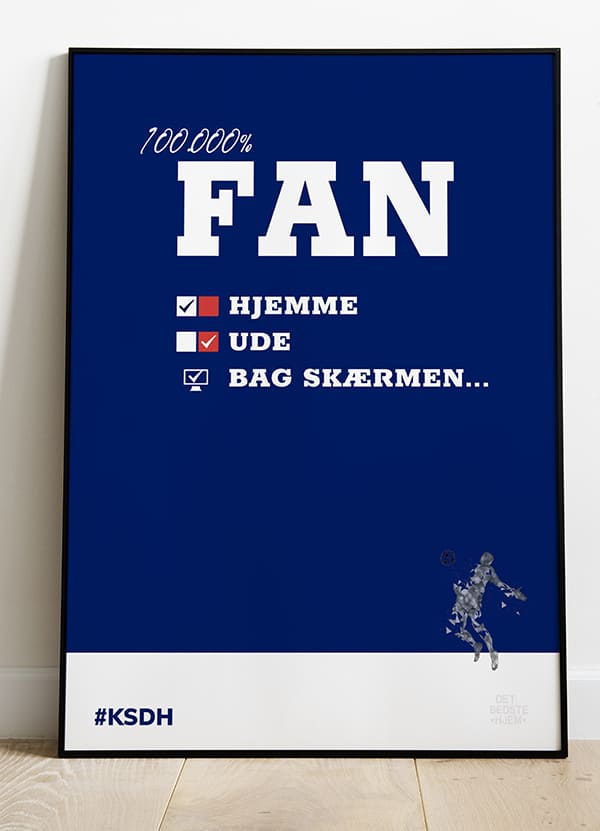 Kom Hviiie Fan Plakat 199 - Det Bedste Hjem Plakater