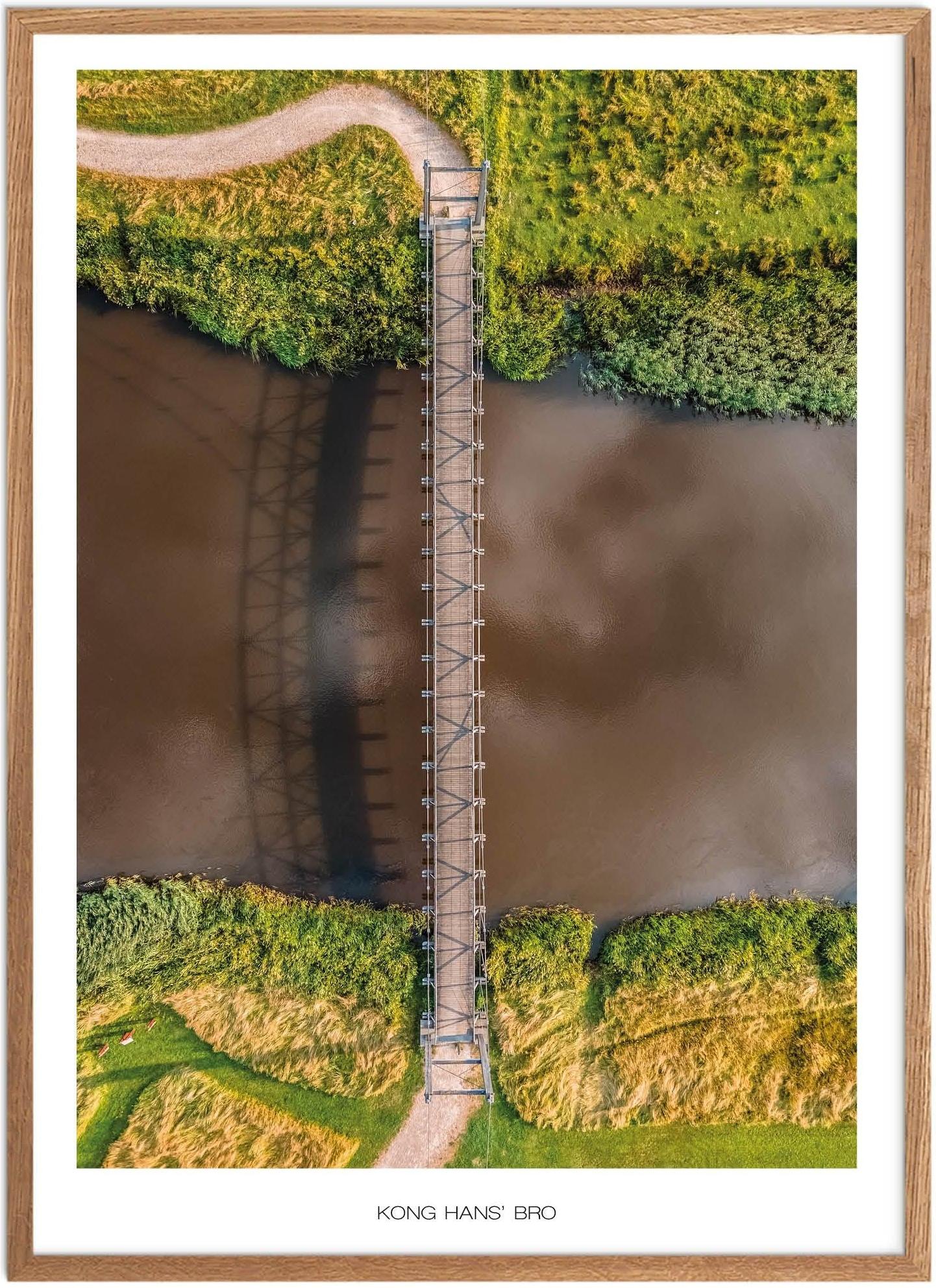 Plakat Kong Hans Bro Naturplakat Plakater Vestjylland Plakat Plakatsnedkeren Drone Plakater - Plakatsnedkeren Plakater
